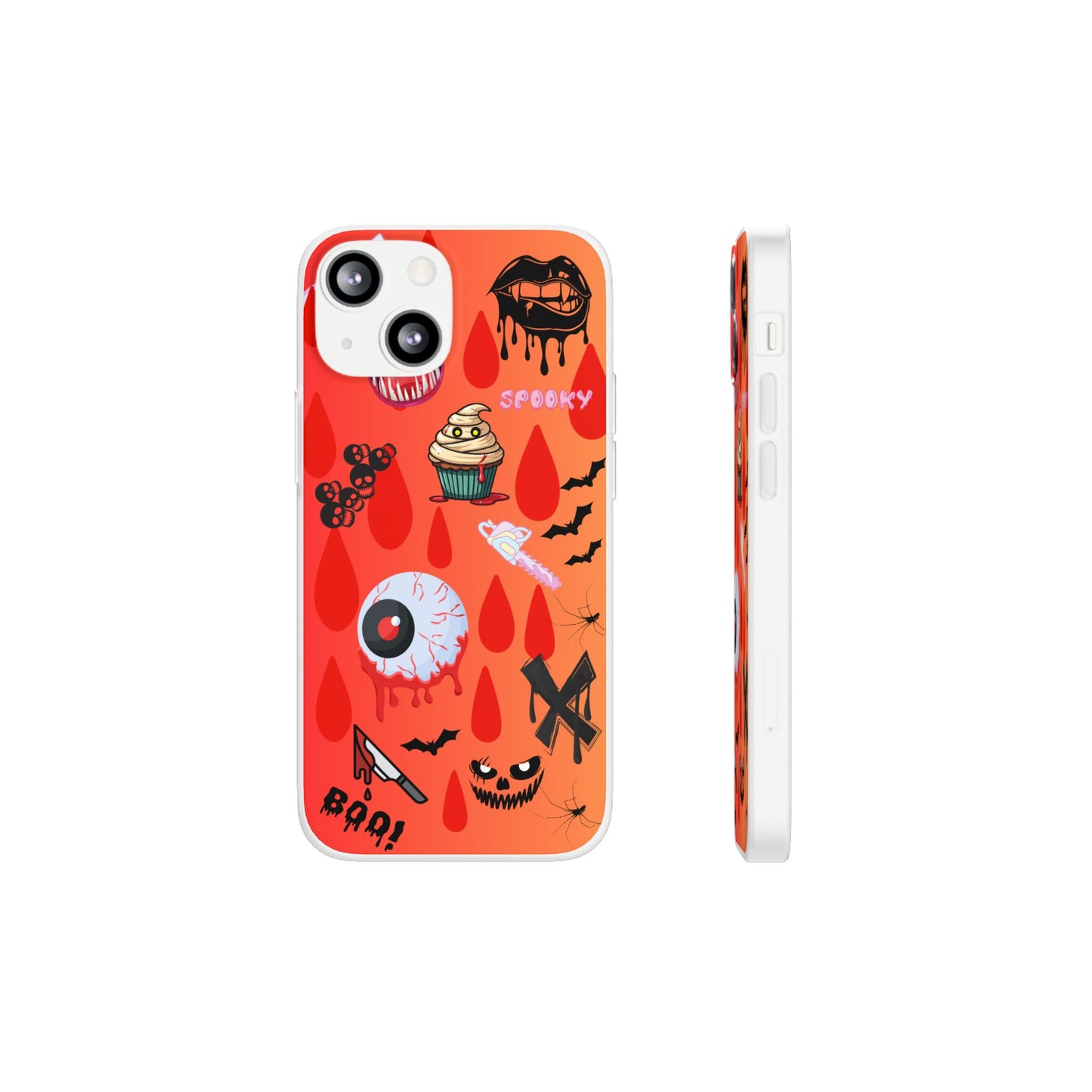 Spooky Flexi Cases for Halloween Lovers, Halloween Phone Case, Horror Phone Cover, Cute Creepy Case, Halloween Gifts