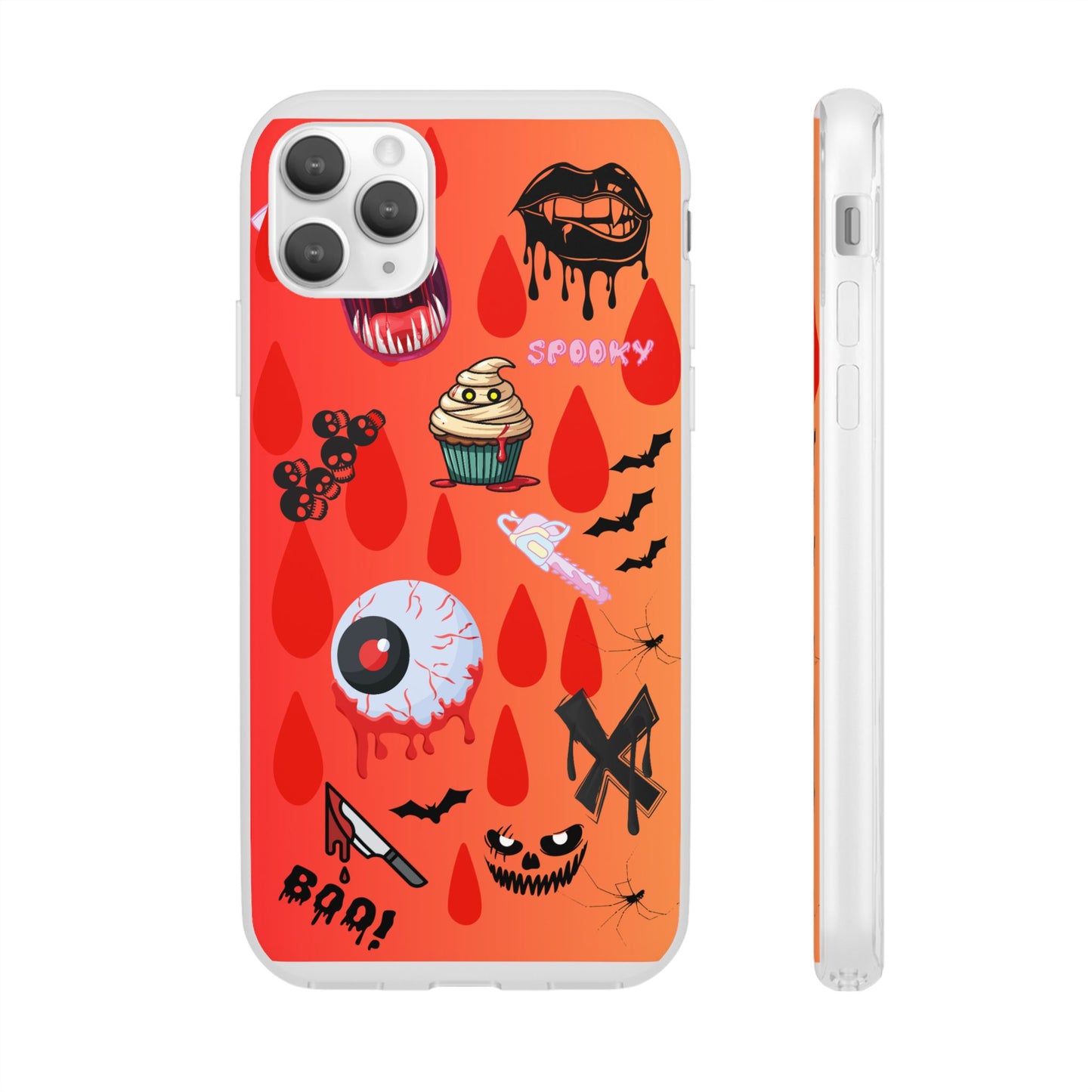 Spooky Flexi Cases for Halloween Lovers, Halloween Phone Case, Horror Phone Cover, Cute Creepy Case, Halloween Gifts