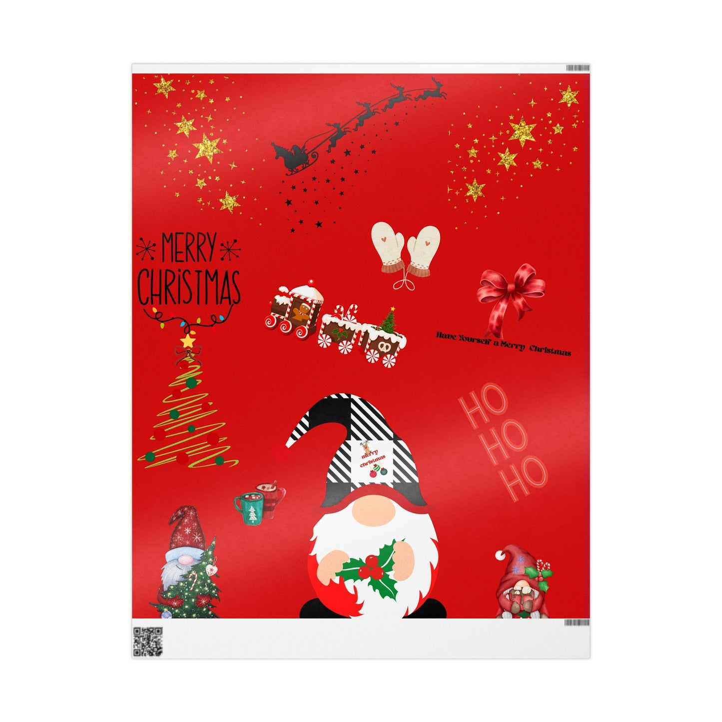 Festive Wrapping Paper for Christmas Gifts, Holiday Present Wrap.