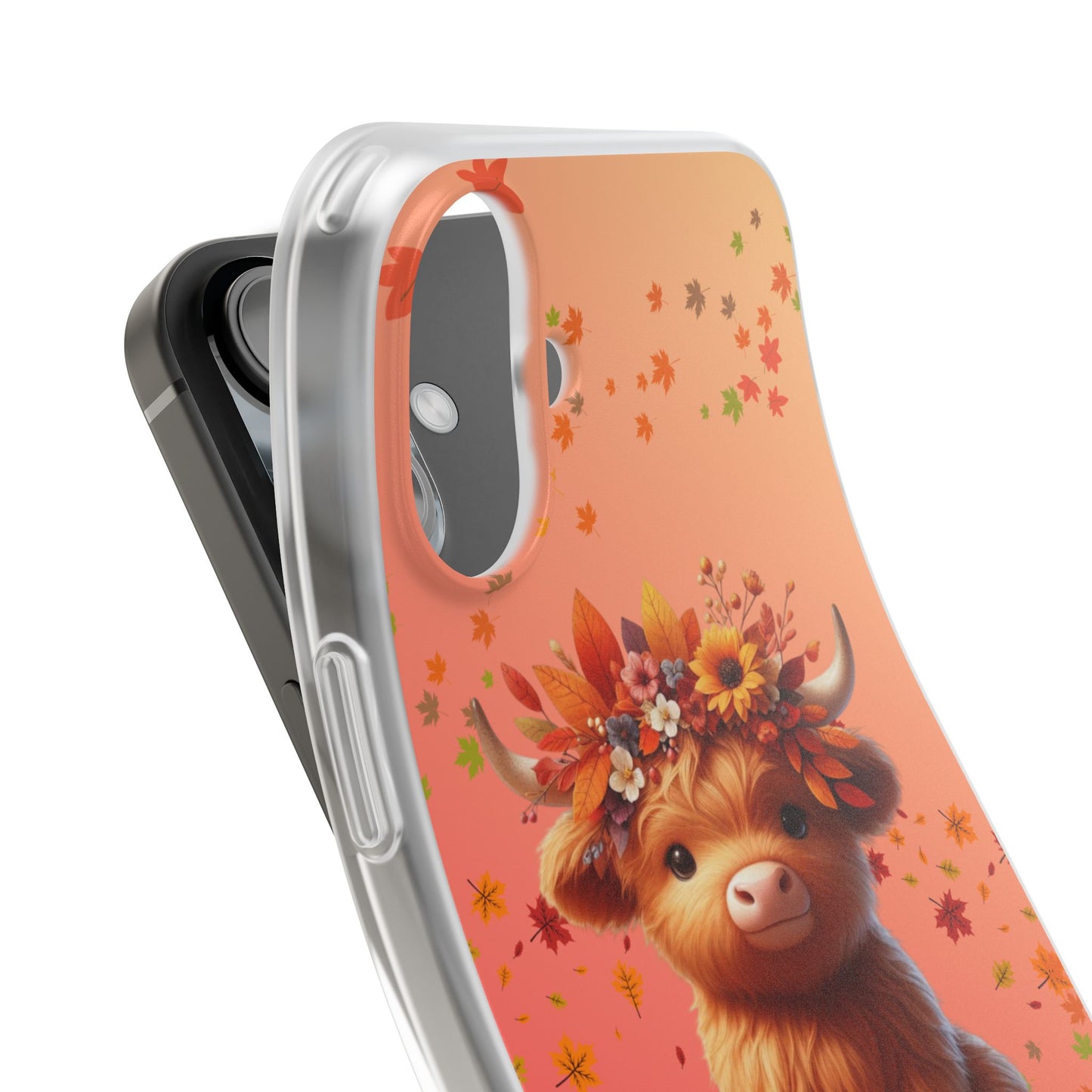 Autumn Cow Flexi Case, Cute Fall Phone Cover, Seasonal Phone Accessory, [...]