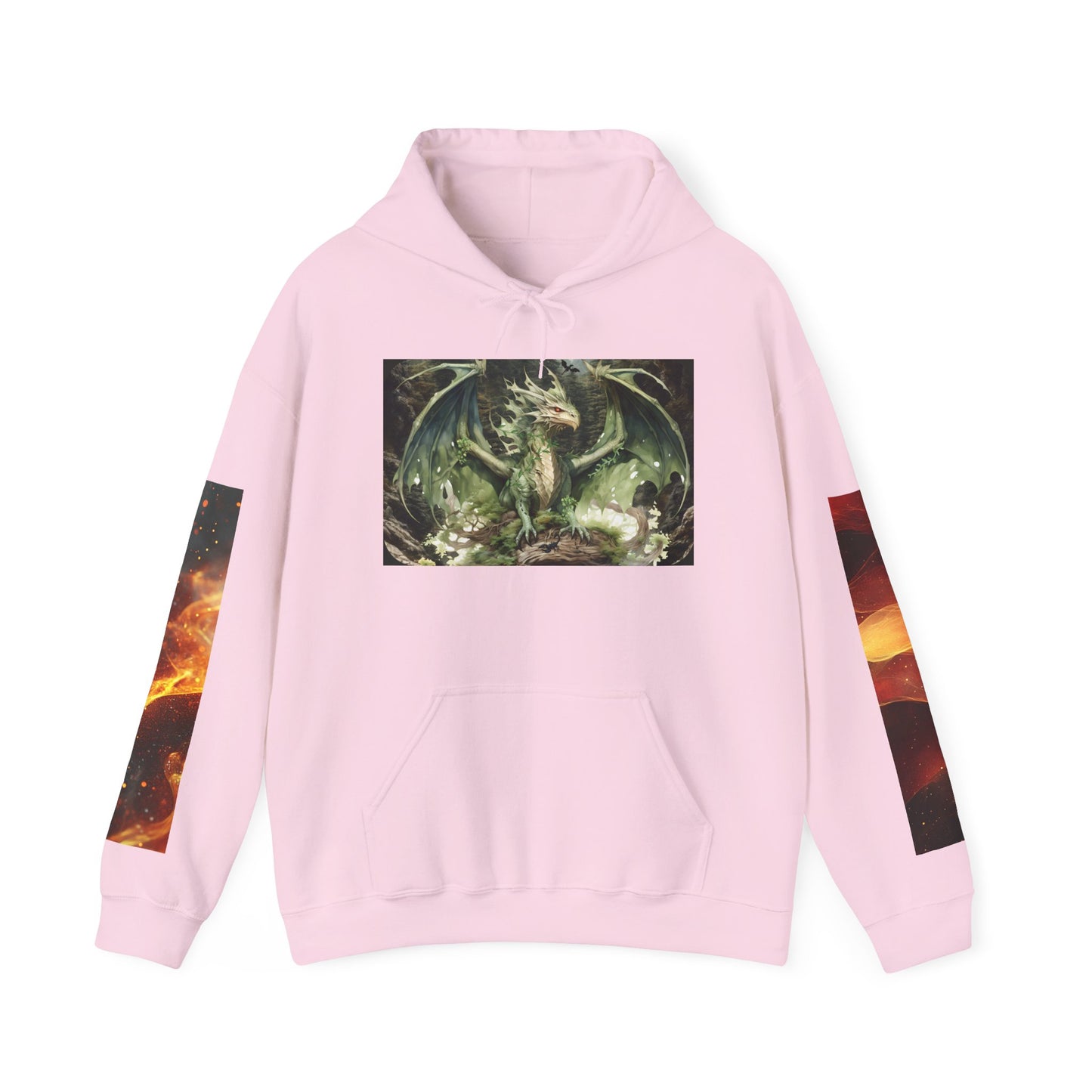 Fantasy Dragon & Sword Unisex Hooded Sweatshirt, Perfect for Fall,
