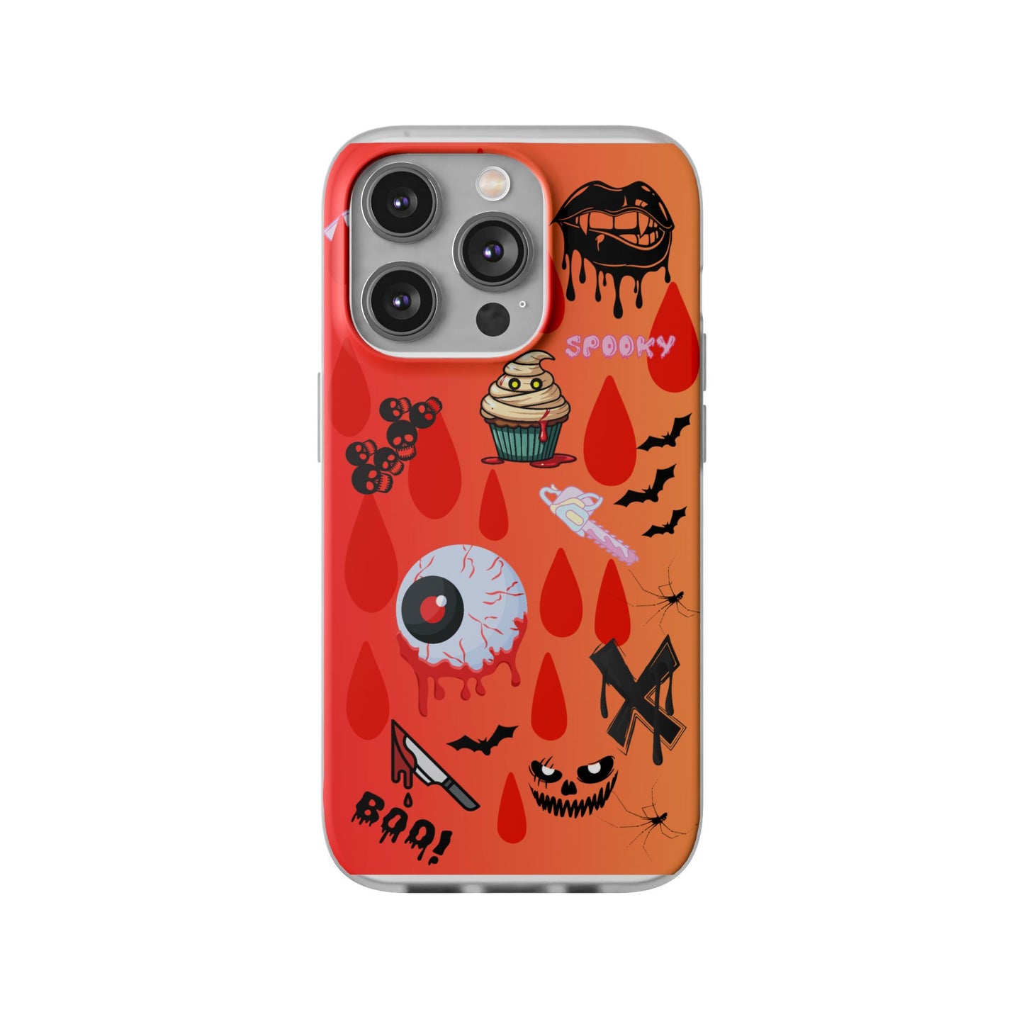 Spooky Flexi Cases for Halloween Lovers, Halloween Phone Case, Horror Phone Cover, Cute Creepy Case, Halloween Gifts