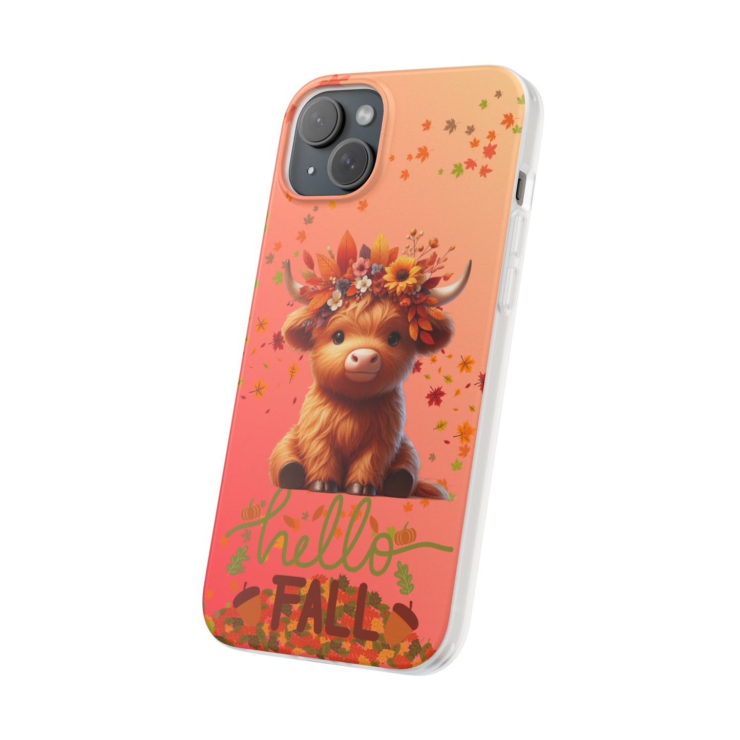 Autumn Cow Flexi Case, Cute Fall Phone Cover, Seasonal Phone Accessory, [...]