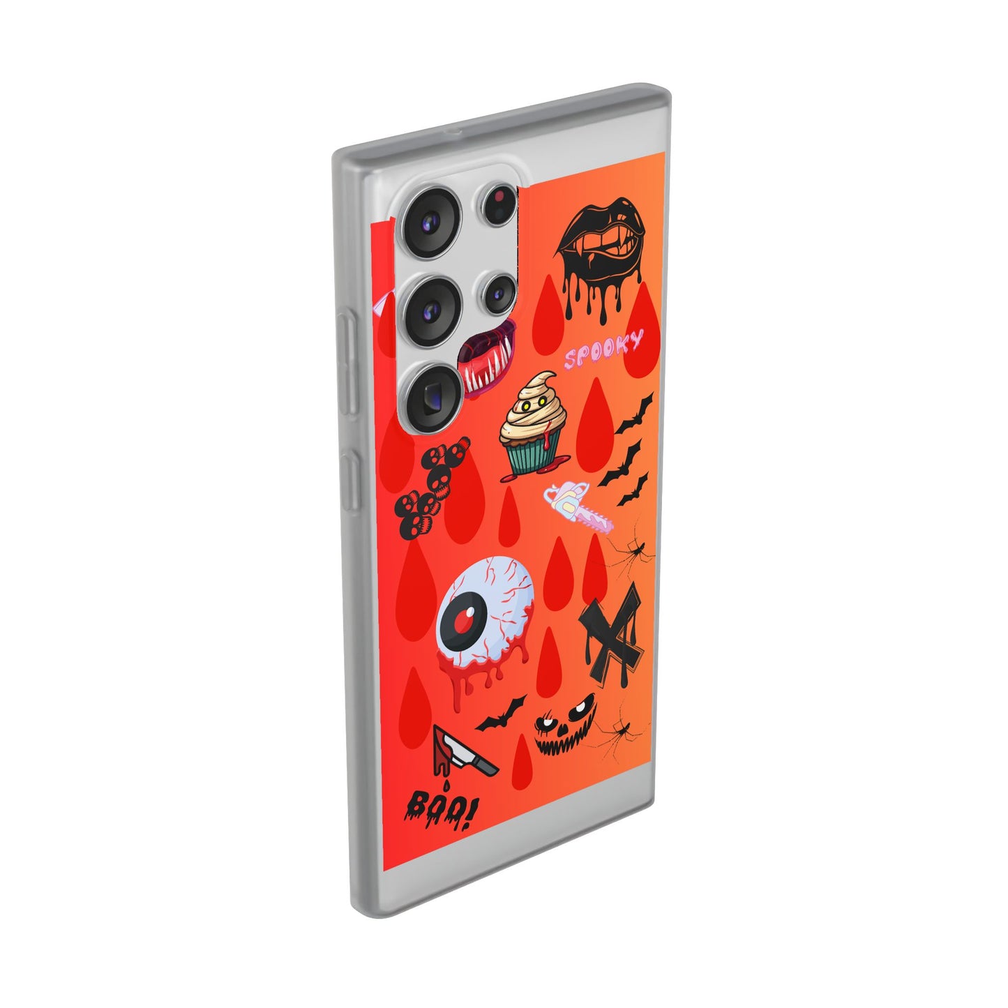 Spooky Flexi Cases for Halloween Lovers, Halloween Phone Case, Horror Phone Cover, Cute Creepy Case, Halloween Gifts