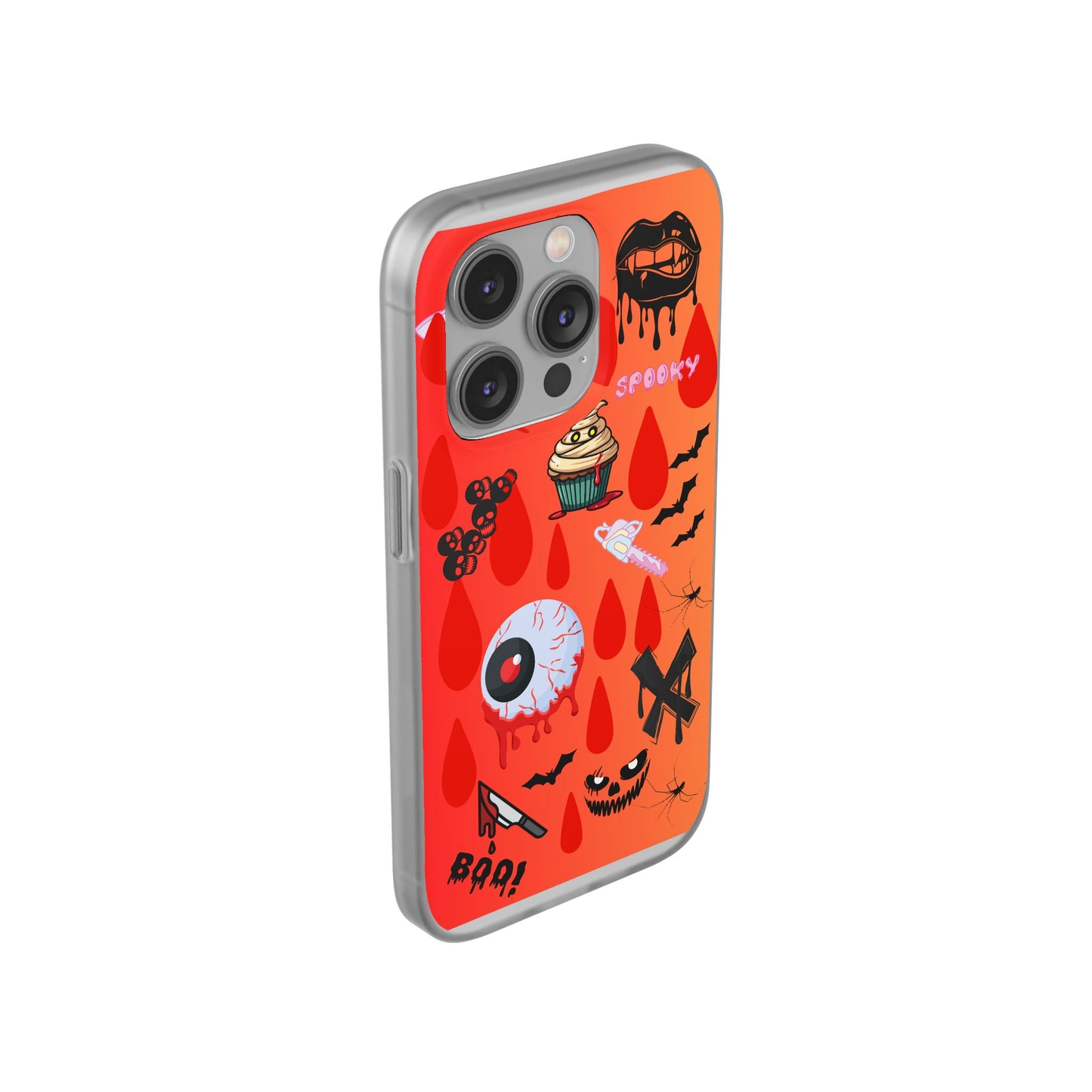 Spooky Flexi Cases for Halloween Lovers, Halloween Phone Case, Horror Phone Cover, Cute Creepy Case, Halloween Gifts