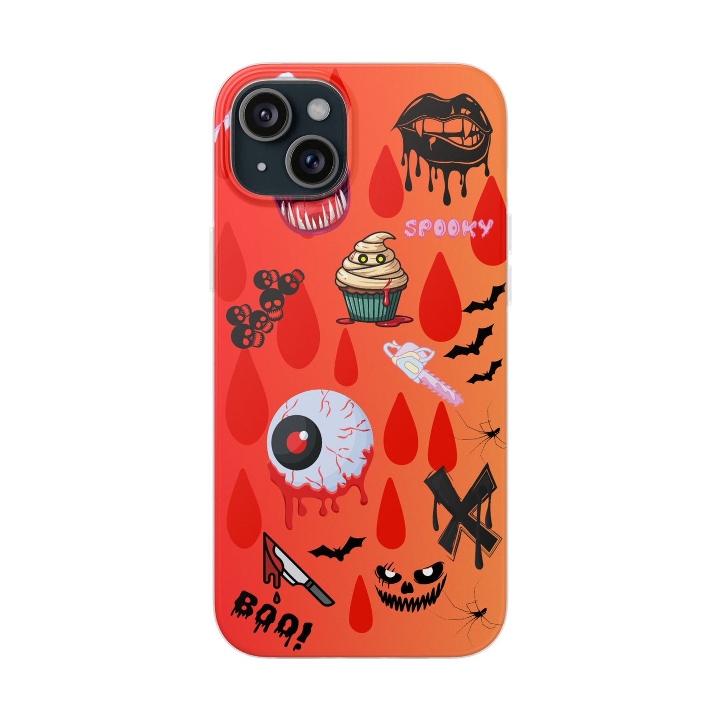 Spooky Flexi Cases for Halloween Lovers, Halloween Phone Case, Horror Phone Cover, Cute Creepy Case, Halloween Gifts