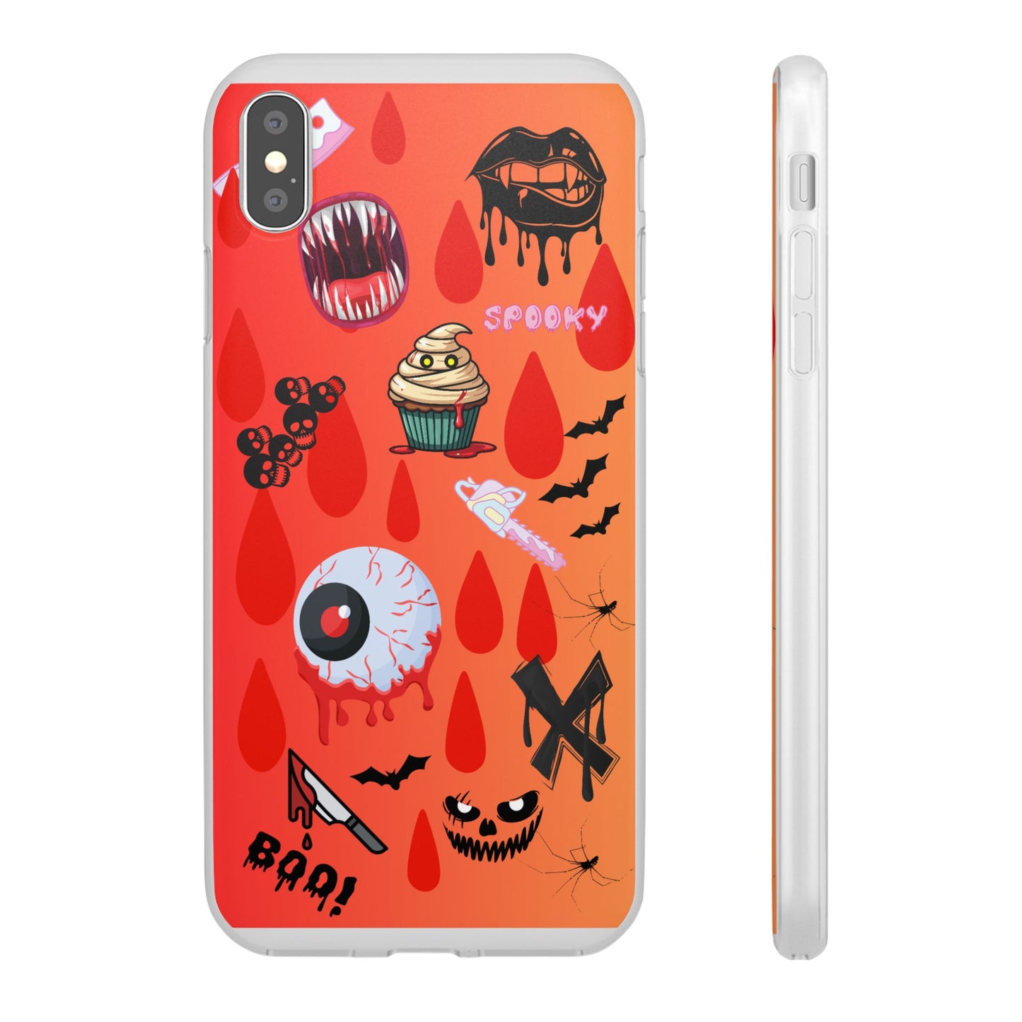 Spooky Flexi Cases for Halloween Lovers, Halloween Phone Case, Horror Phone Cover, Cute Creepy Case, Halloween Gifts