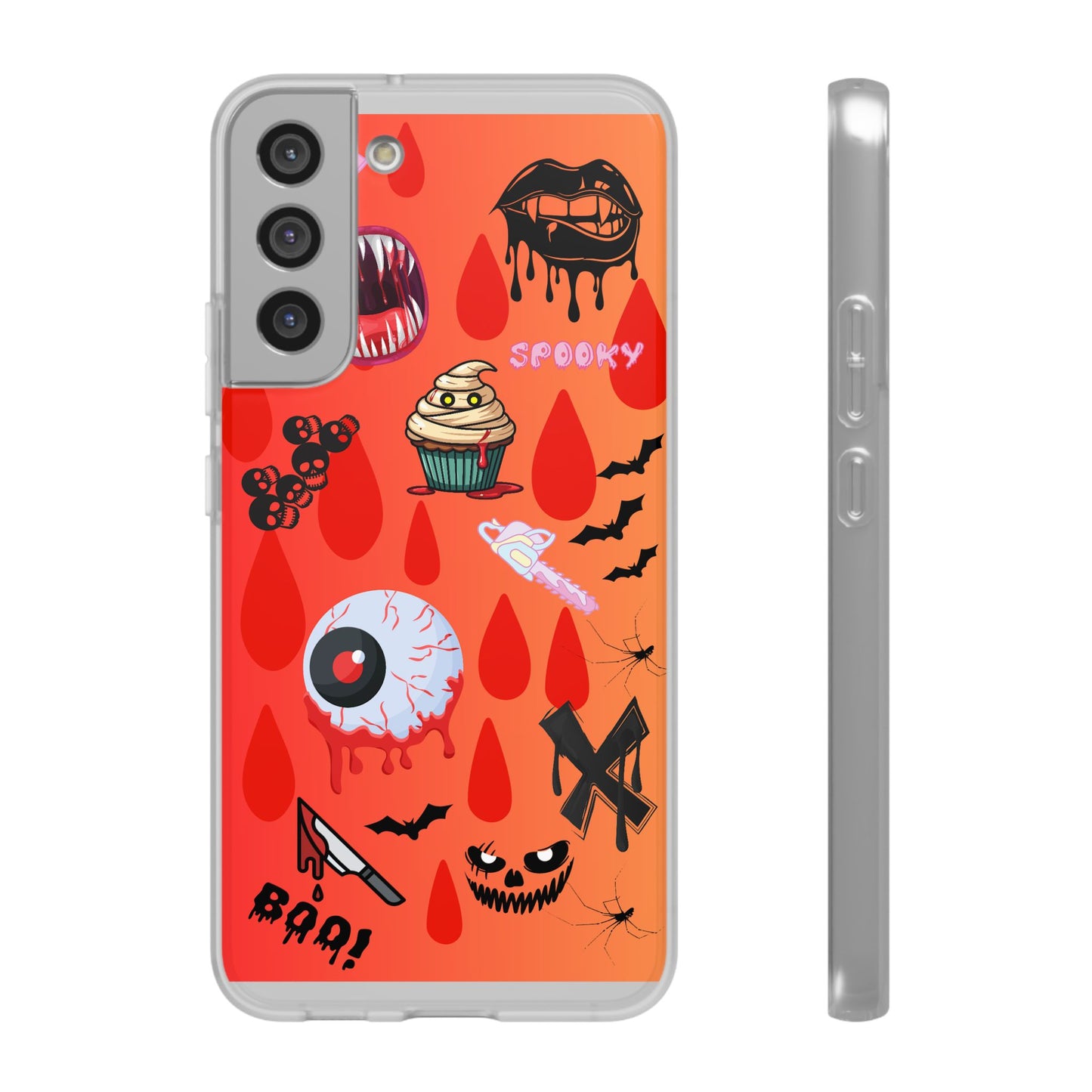 Spooky Flexi Cases for Halloween Lovers, Halloween Phone Case, Horror Phone Cover, Cute Creepy Case, Halloween Gifts