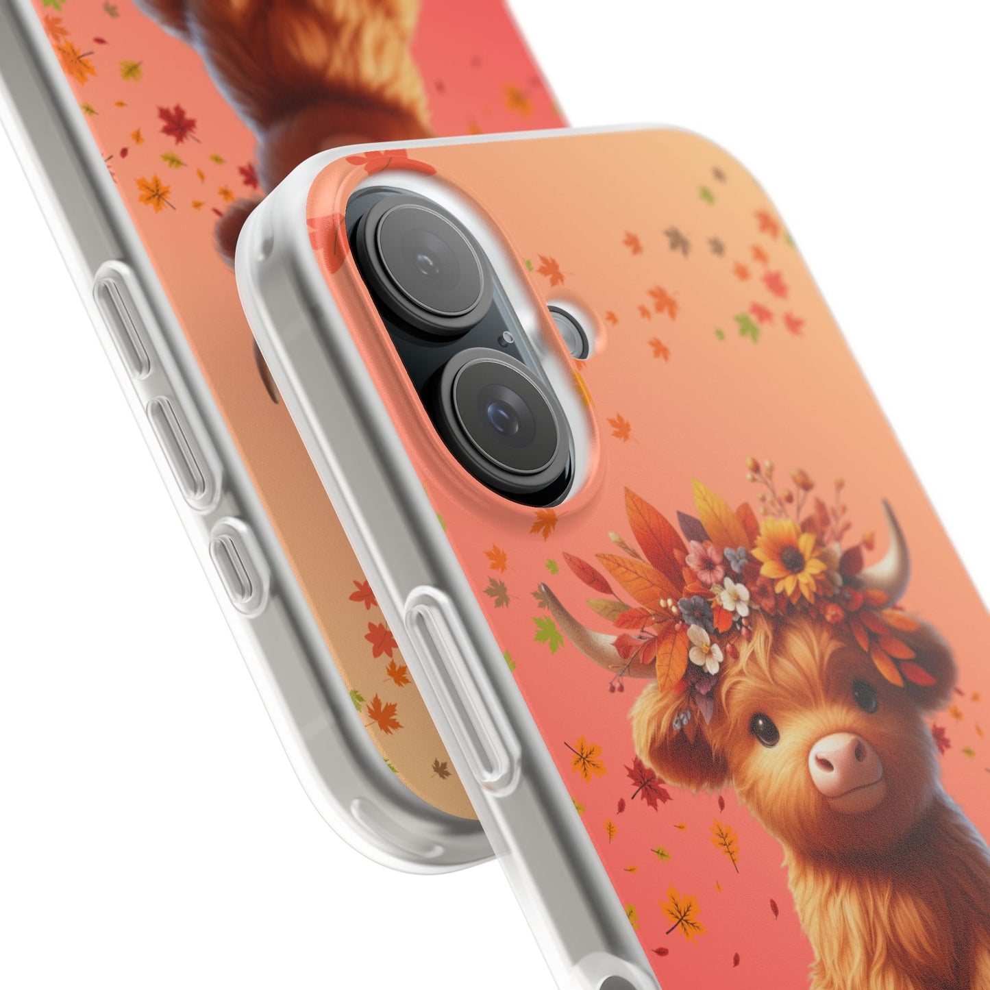 Autumn Cow Flexi Case, Cute Fall Phone Cover, Seasonal Phone Accessory, [...]