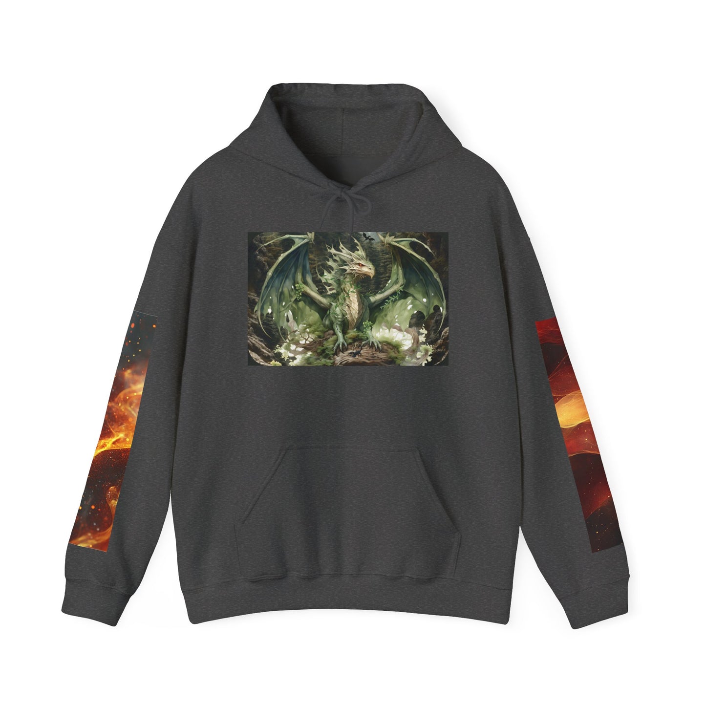 Fantasy Dragon & Sword Unisex Hooded Sweatshirt, Perfect for Fall,