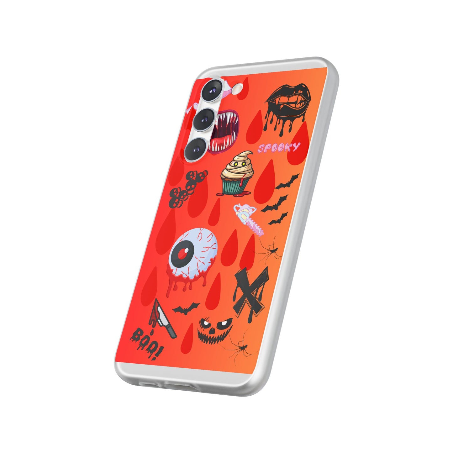 Spooky Flexi Cases for Halloween Lovers, Halloween Phone Case, Horror Phone Cover, Cute Creepy Case, Halloween Gifts