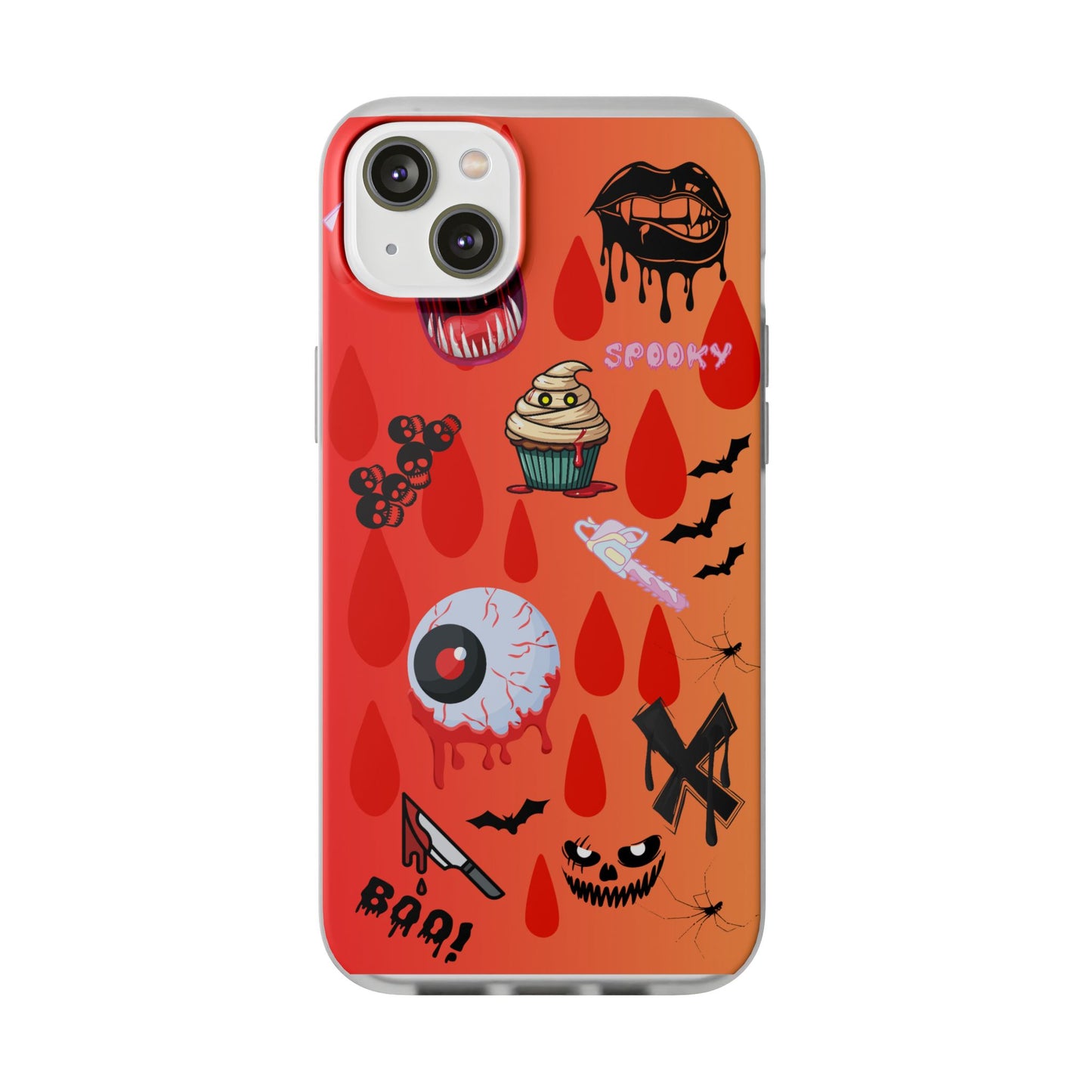 Spooky Flexi Cases for Halloween Lovers, Halloween Phone Case, Horror Phone Cover, Cute Creepy Case, Halloween Gifts