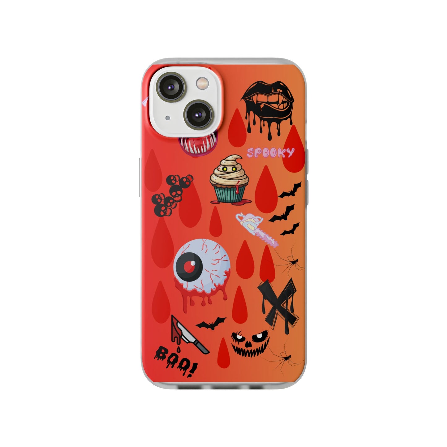 Spooky Flexi Cases for Halloween Lovers, Halloween Phone Case, Horror Phone Cover, Cute Creepy Case, Halloween Gifts