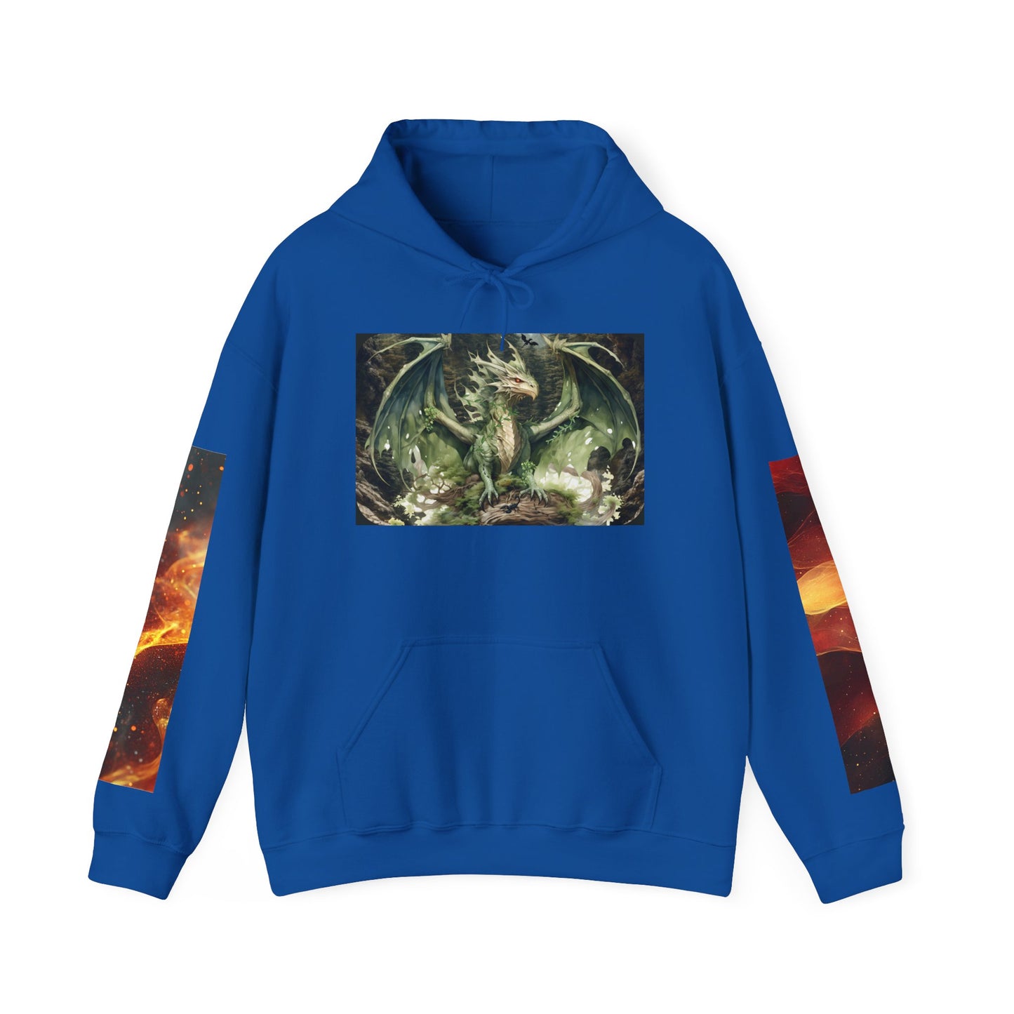 Fantasy Dragon & Sword Unisex Hooded Sweatshirt, Perfect for Fall,