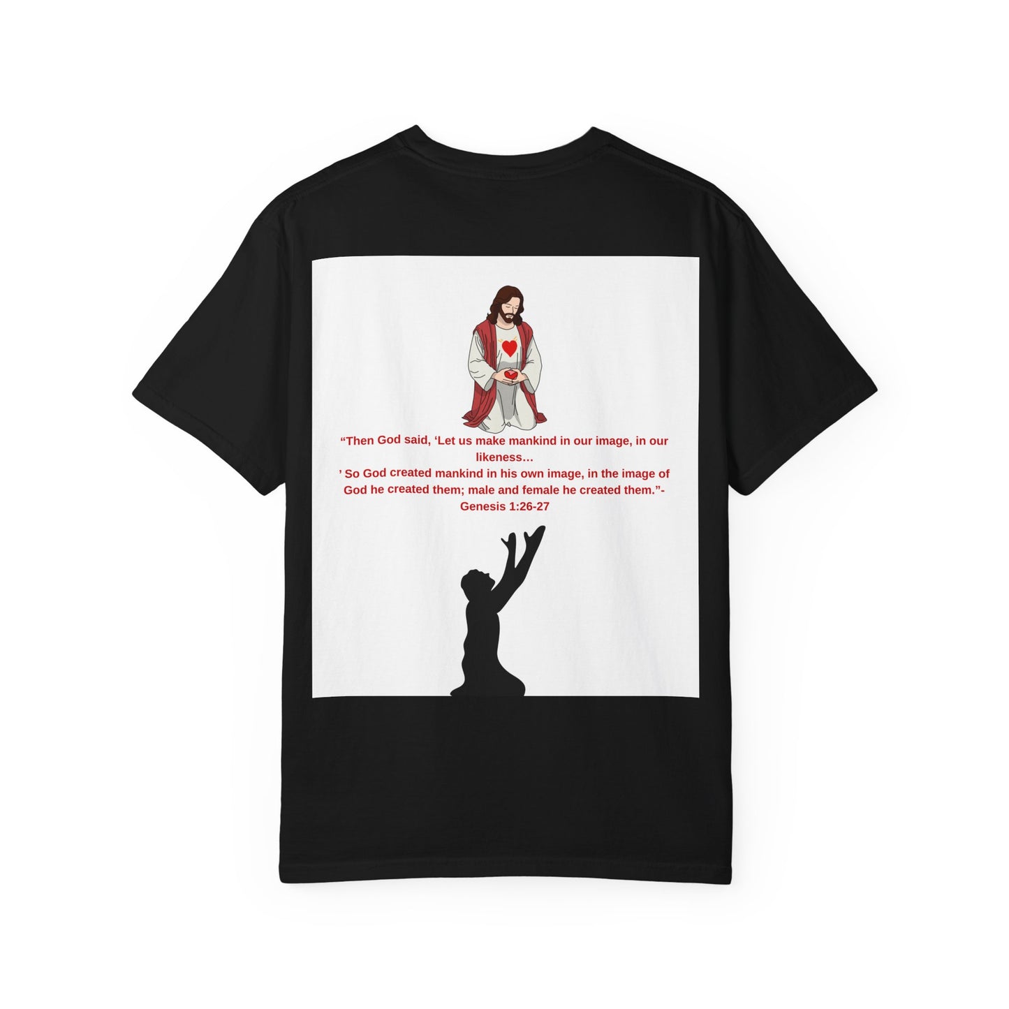 Love Affirmation T-Shirt, Heart Design Tee,  Faith-Based Fashion