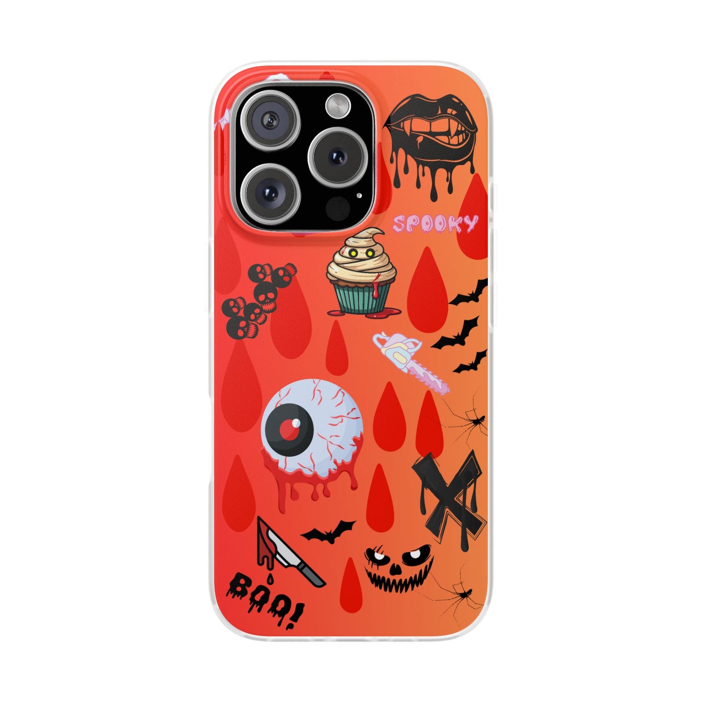 Spooky Flexi Cases for Halloween Lovers, Halloween Phone Case, Horror Phone Cover, Cute Creepy Case, Halloween Gifts
