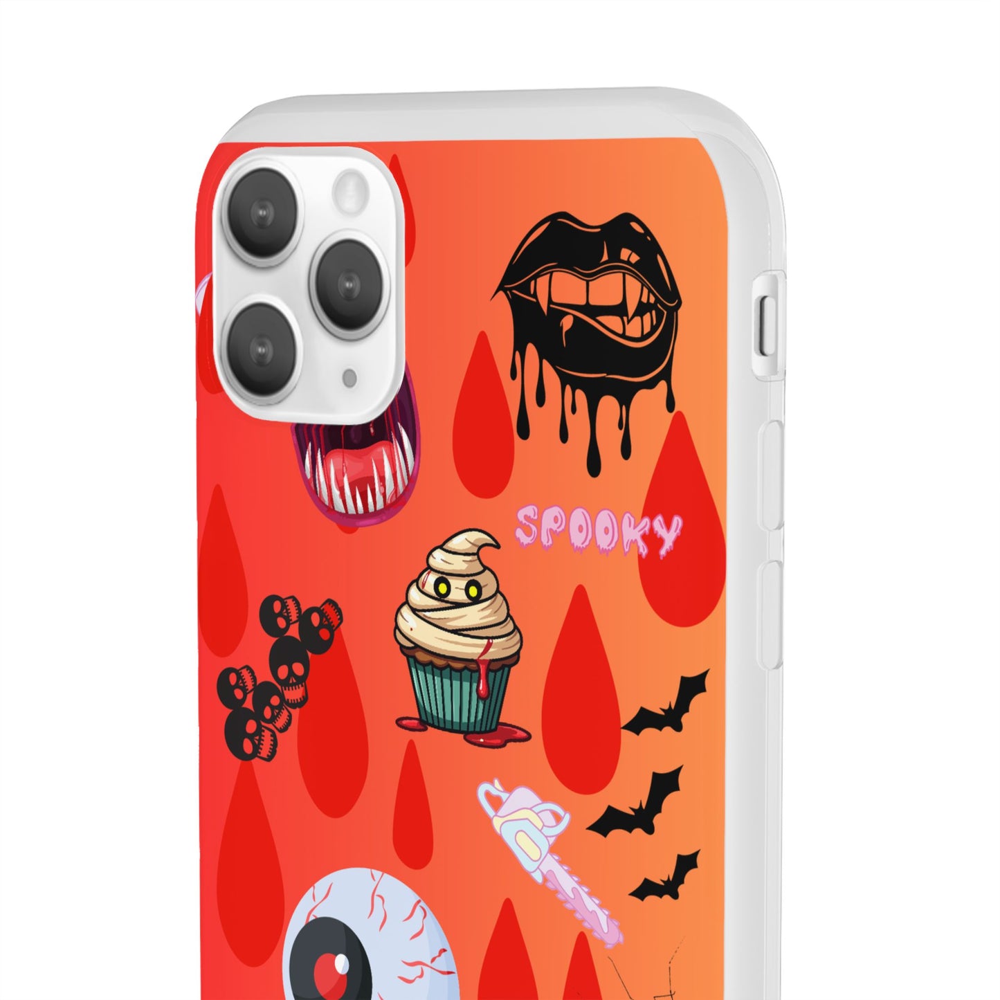 Spooky Flexi Cases for Halloween Lovers, Halloween Phone Case, Horror Phone Cover, Cute Creepy Case, Halloween Gifts