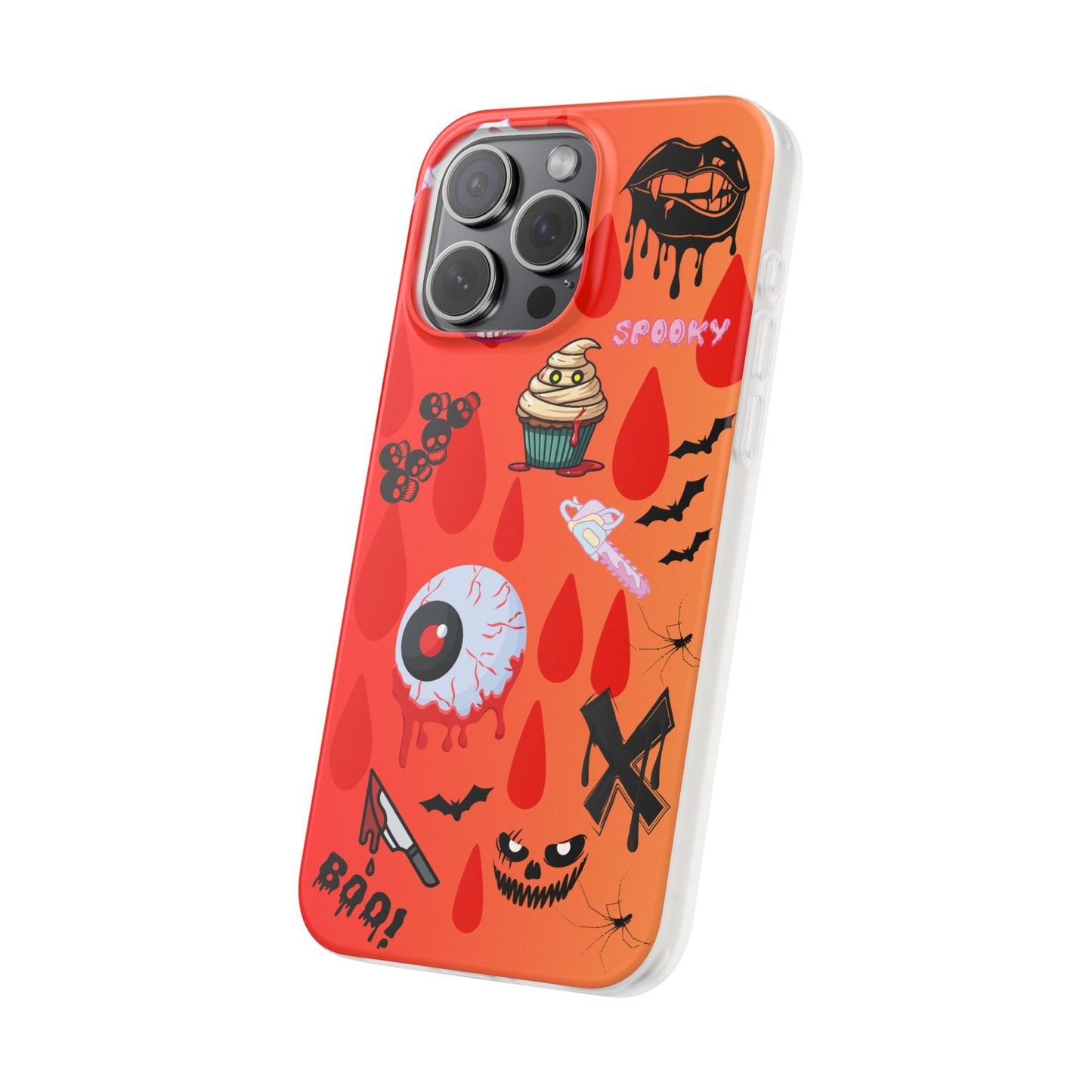 Spooky Flexi Cases for Halloween Lovers, Halloween Phone Case, Horror Phone Cover, Cute Creepy Case, Halloween Gifts