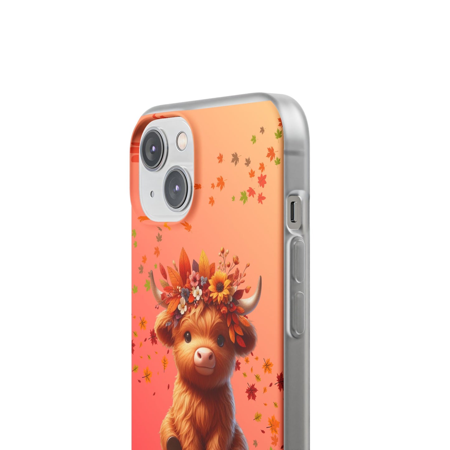 Autumn Cow Flexi Case, Cute Fall Phone Cover, Seasonal Phone Accessory, [...]