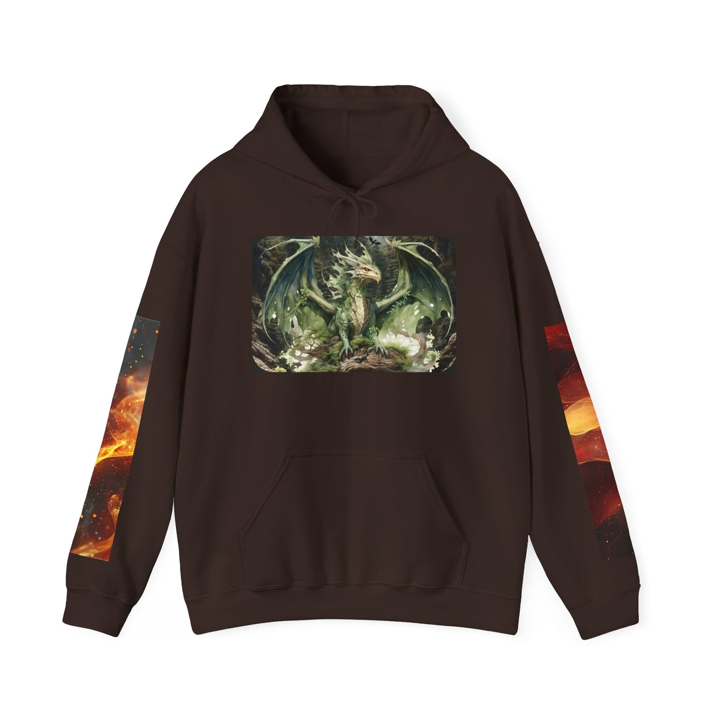 Fantasy Dragon & Sword Unisex Hooded Sweatshirt, Perfect for Fall,