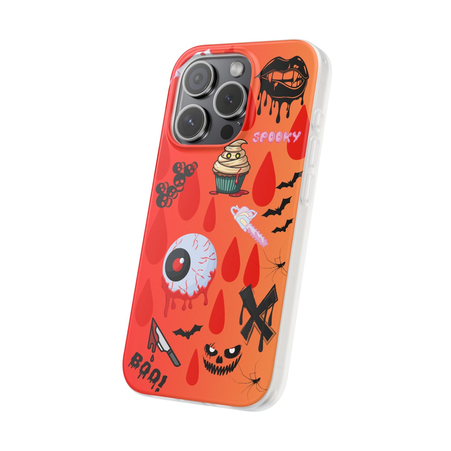 Spooky Flexi Cases for Halloween Lovers, Halloween Phone Case, Horror Phone Cover, Cute Creepy Case, Halloween Gifts