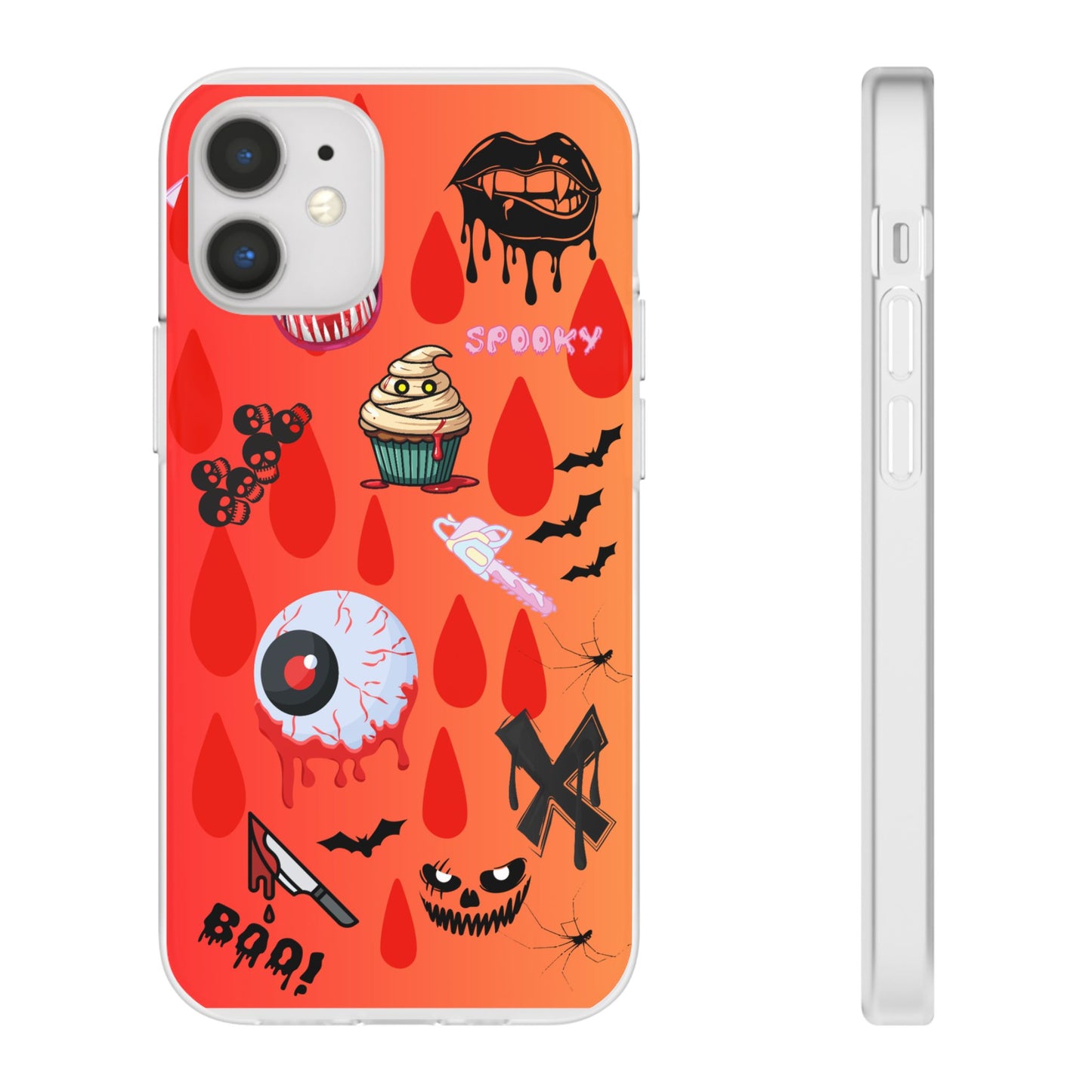 Spooky Flexi Cases for Halloween Lovers, Halloween Phone Case, Horror Phone Cover, Cute Creepy Case, Halloween Gifts