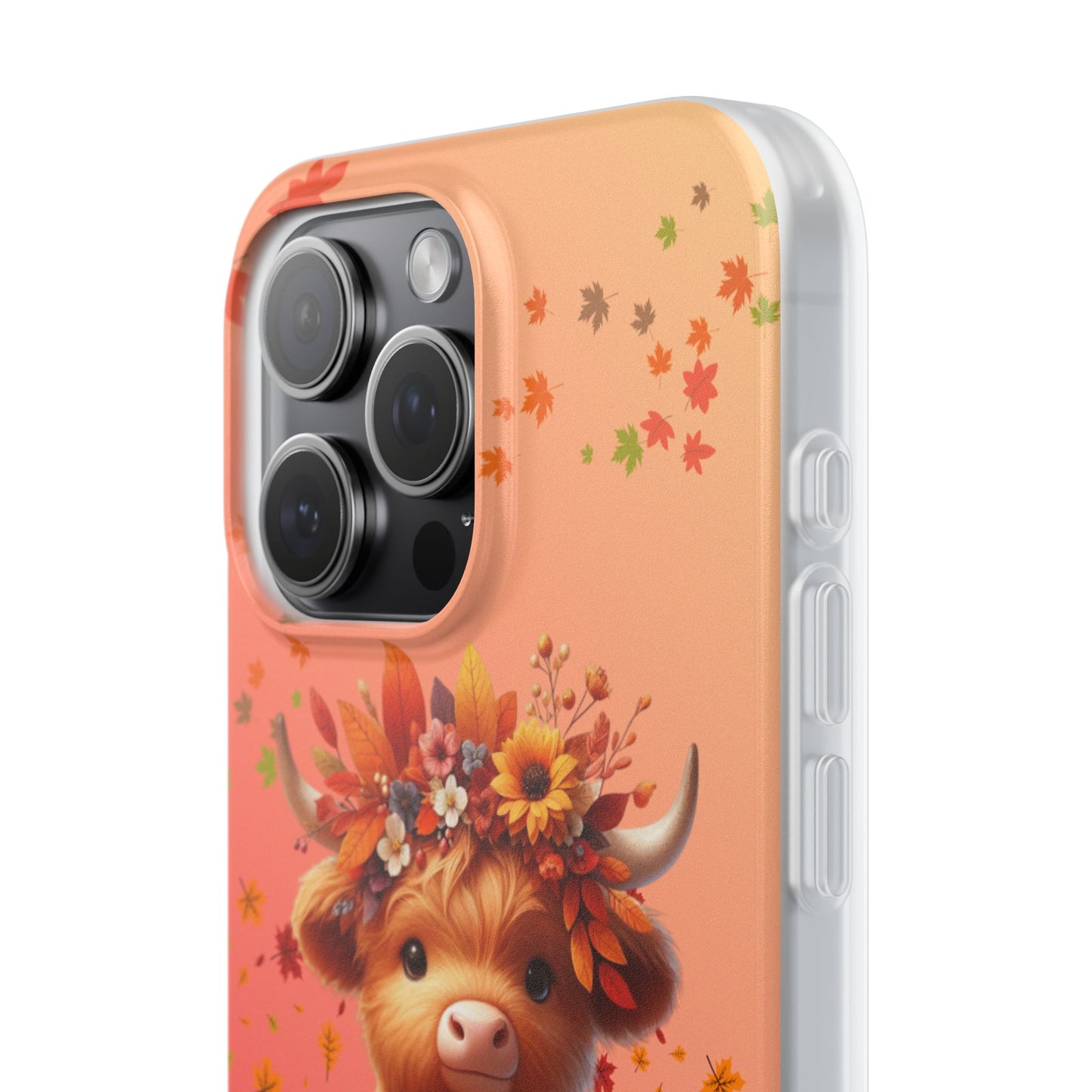 Autumn Cow Flexi Case, Cute Fall Phone Cover, Seasonal Phone Accessory, [...]