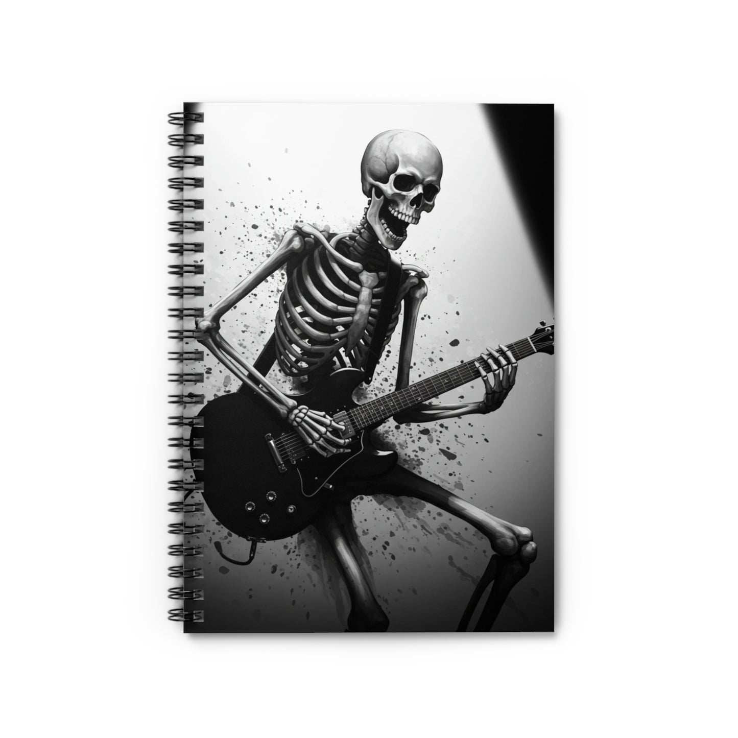 Skeleton Music Spiral Notebook – Perfect for Musicians, Halloween, Gifts, Journaling, School