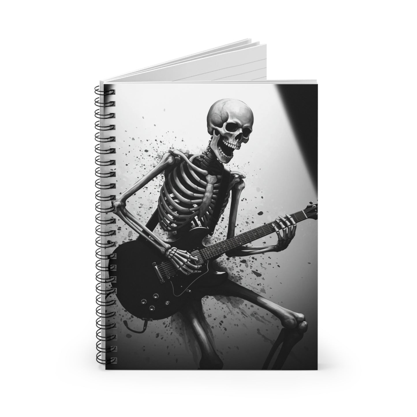 Skeleton Music Spiral Notebook – Perfect for Musicians, Halloween, Gifts, Journaling, School