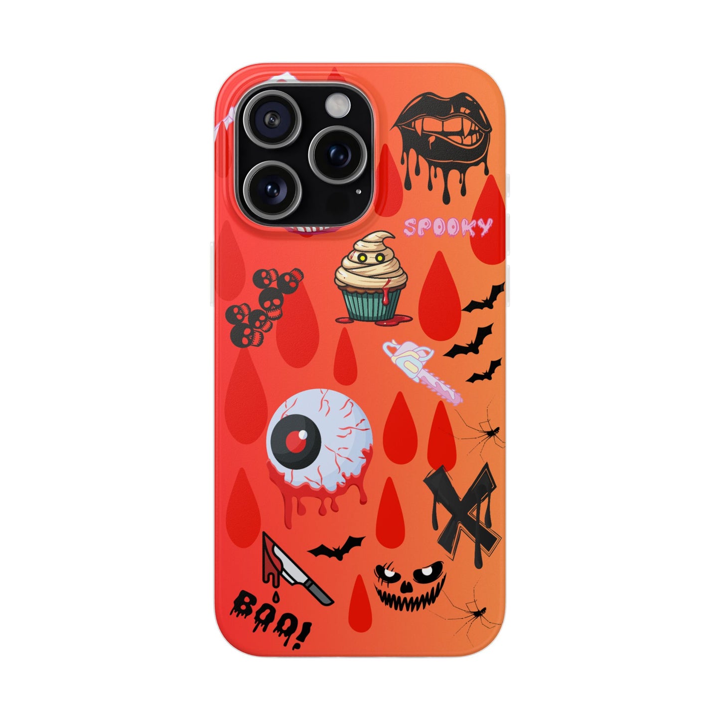Spooky Flexi Cases for Halloween Lovers, Halloween Phone Case, Horror Phone Cover, Cute Creepy Case, Halloween Gifts