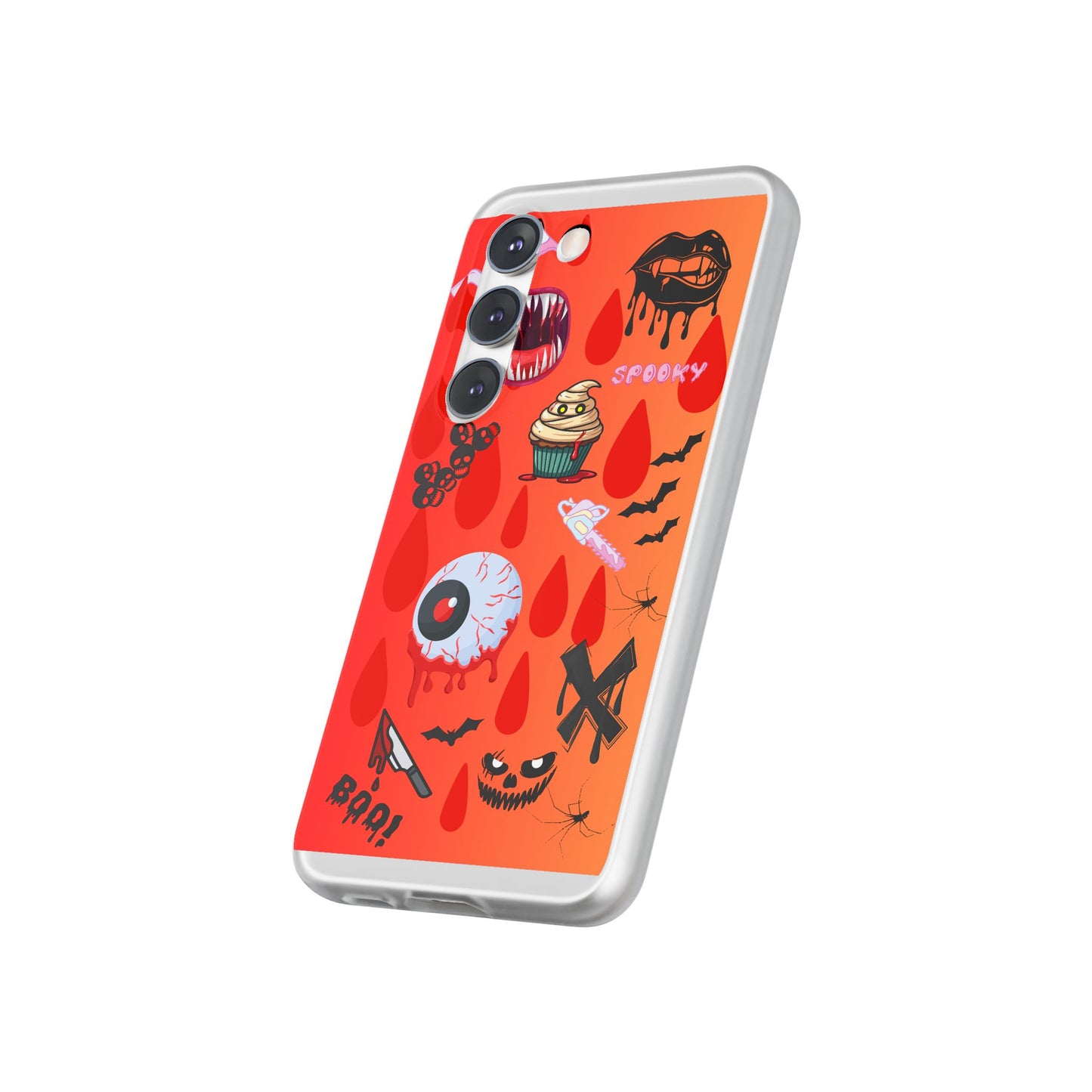Spooky Flexi Cases for Halloween Lovers, Halloween Phone Case, Horror Phone Cover, Cute Creepy Case, Halloween Gifts