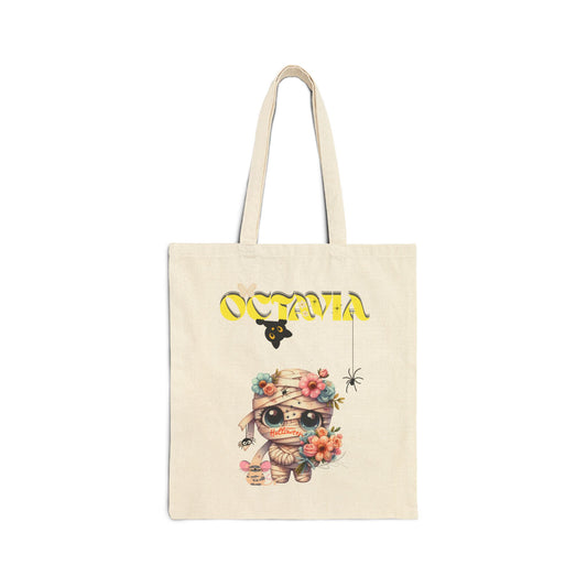 Cute Octava Design Cotton Canvas Tote Bag, Eco-Friendly Shopping Bag, Gift for Halloween, Tote for Moms, Floral Art Bag, Reusable [...]