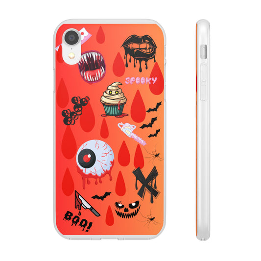 Spooky Flexi Cases for Halloween Lovers, Halloween Phone Case, Horror Phone Cover, Cute Creepy Case, Halloween Gifts
