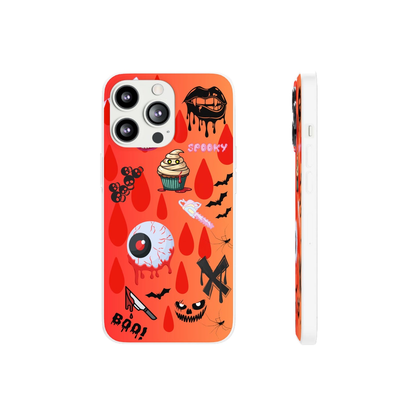Spooky Flexi Cases for Halloween Lovers, Halloween Phone Case, Horror Phone Cover, Cute Creepy Case, Halloween Gifts