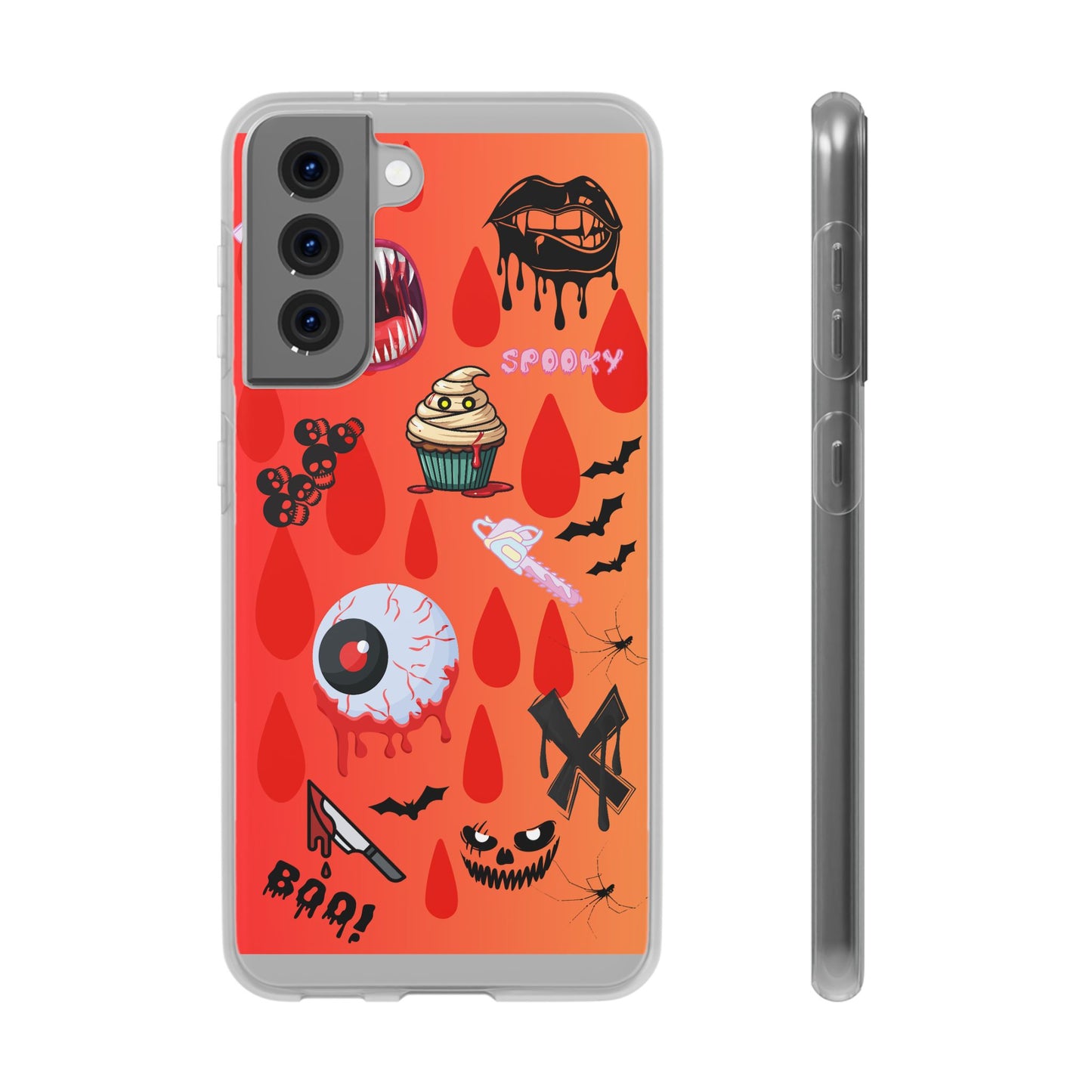Spooky Flexi Cases for Halloween Lovers, Halloween Phone Case, Horror Phone Cover, Cute Creepy Case, Halloween Gifts