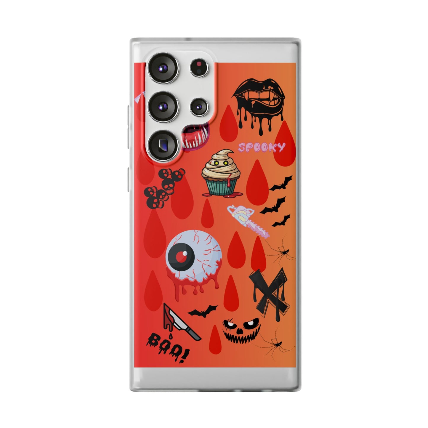 Spooky Flexi Cases for Halloween Lovers, Halloween Phone Case, Horror Phone Cover, Cute Creepy Case, Halloween Gifts