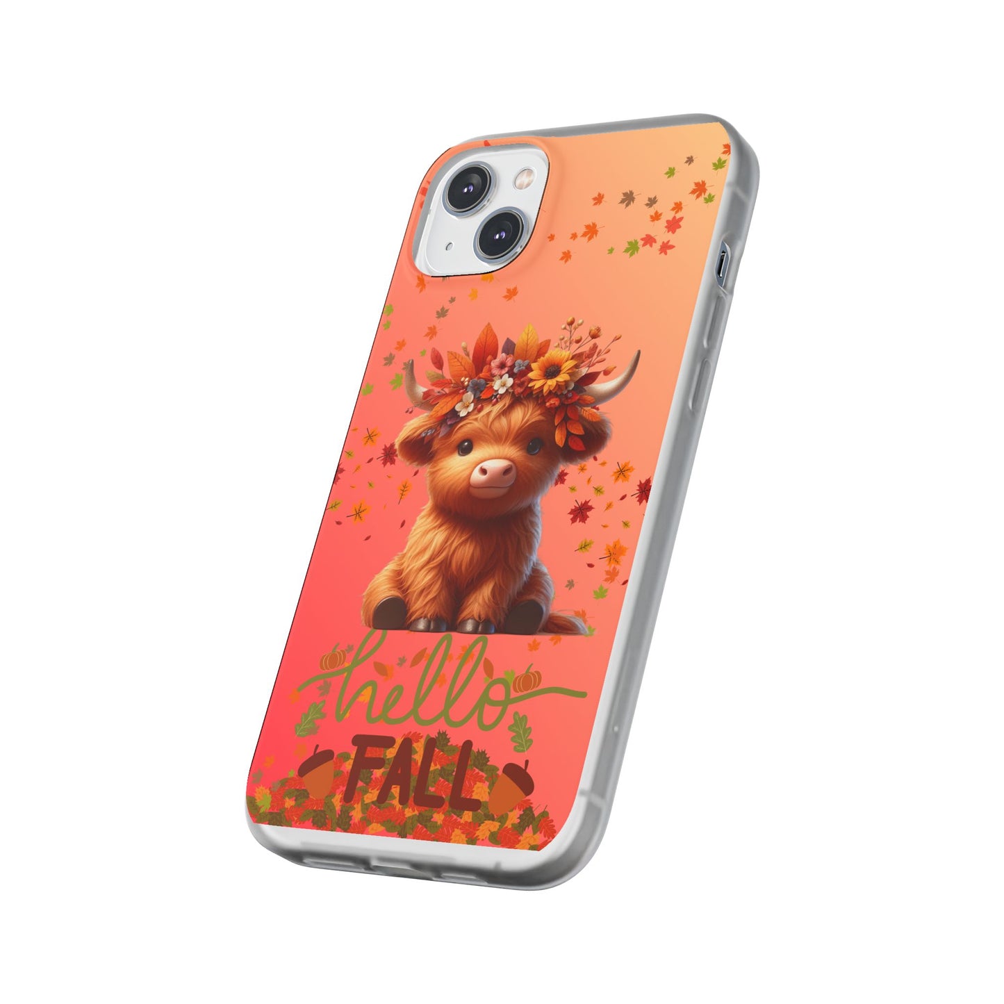 Autumn Cow Flexi Case, Cute Fall Phone Cover, Seasonal Phone Accessory, [...]