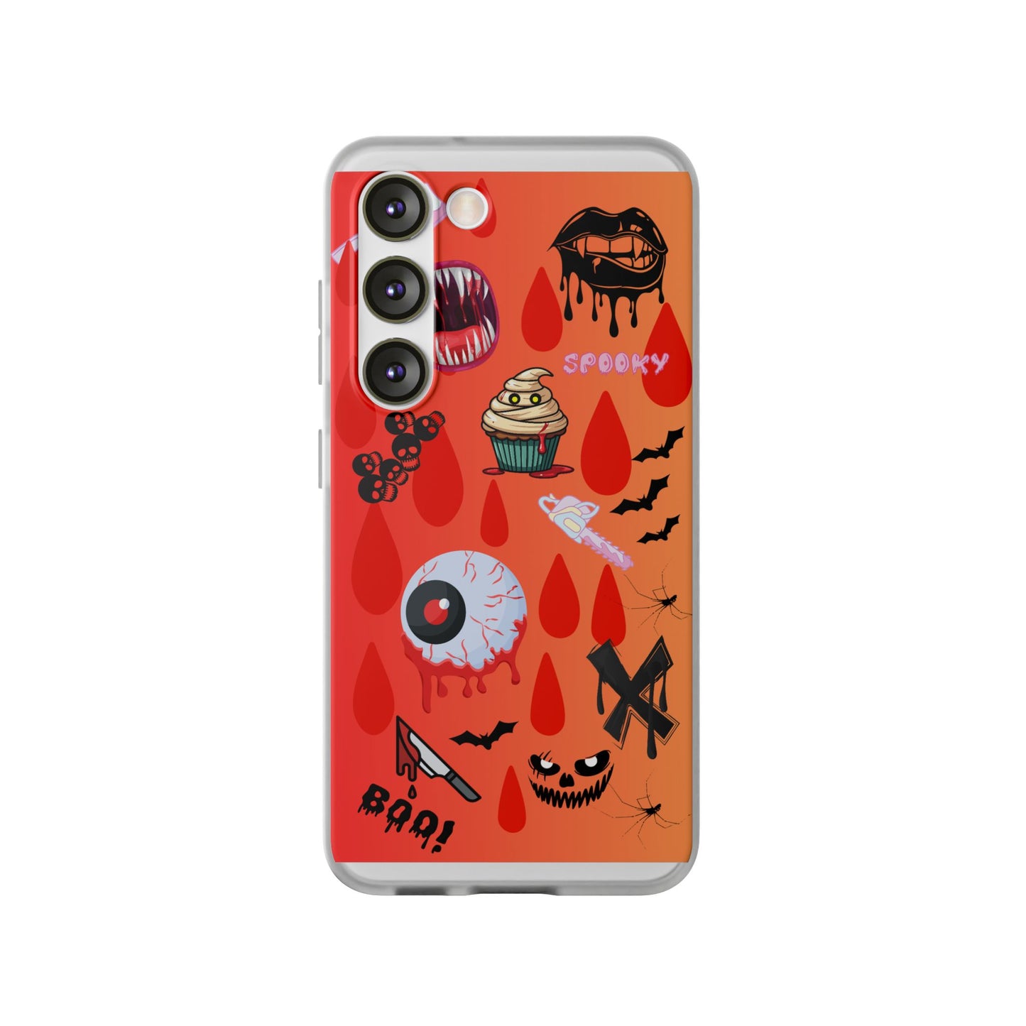 Spooky Flexi Cases for Halloween Lovers, Halloween Phone Case, Horror Phone Cover, Cute Creepy Case, Halloween Gifts