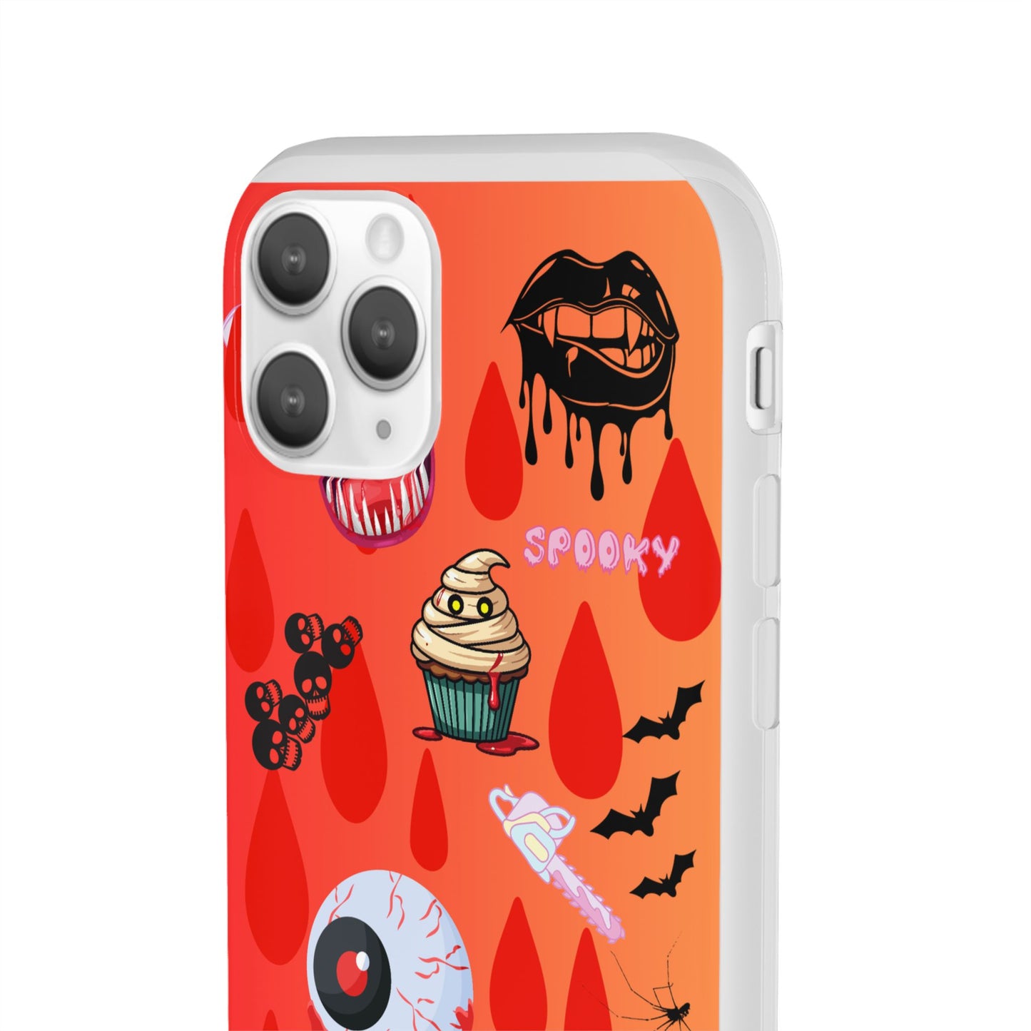 Spooky Flexi Cases for Halloween Lovers, Halloween Phone Case, Horror Phone Cover, Cute Creepy Case, Halloween Gifts