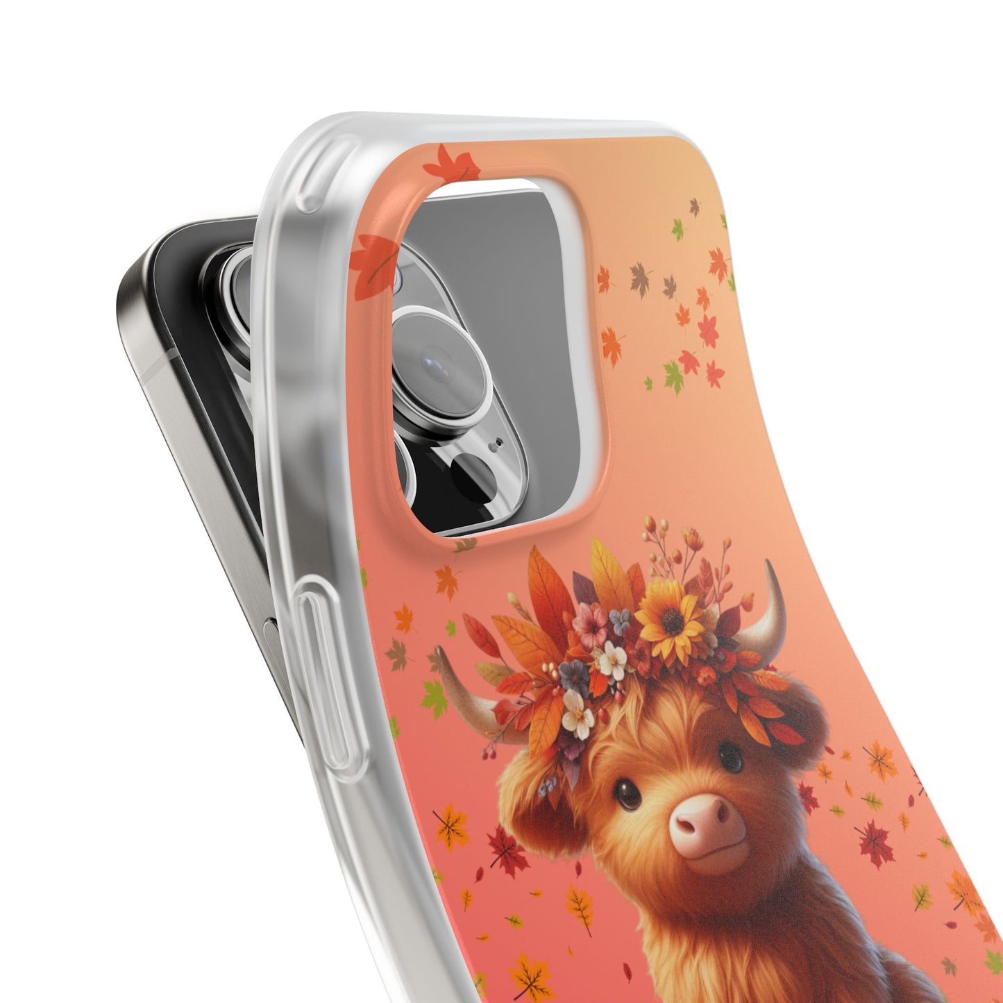 Autumn Cow Flexi Case, Cute Fall Phone Cover, Seasonal Phone Accessory, [...]