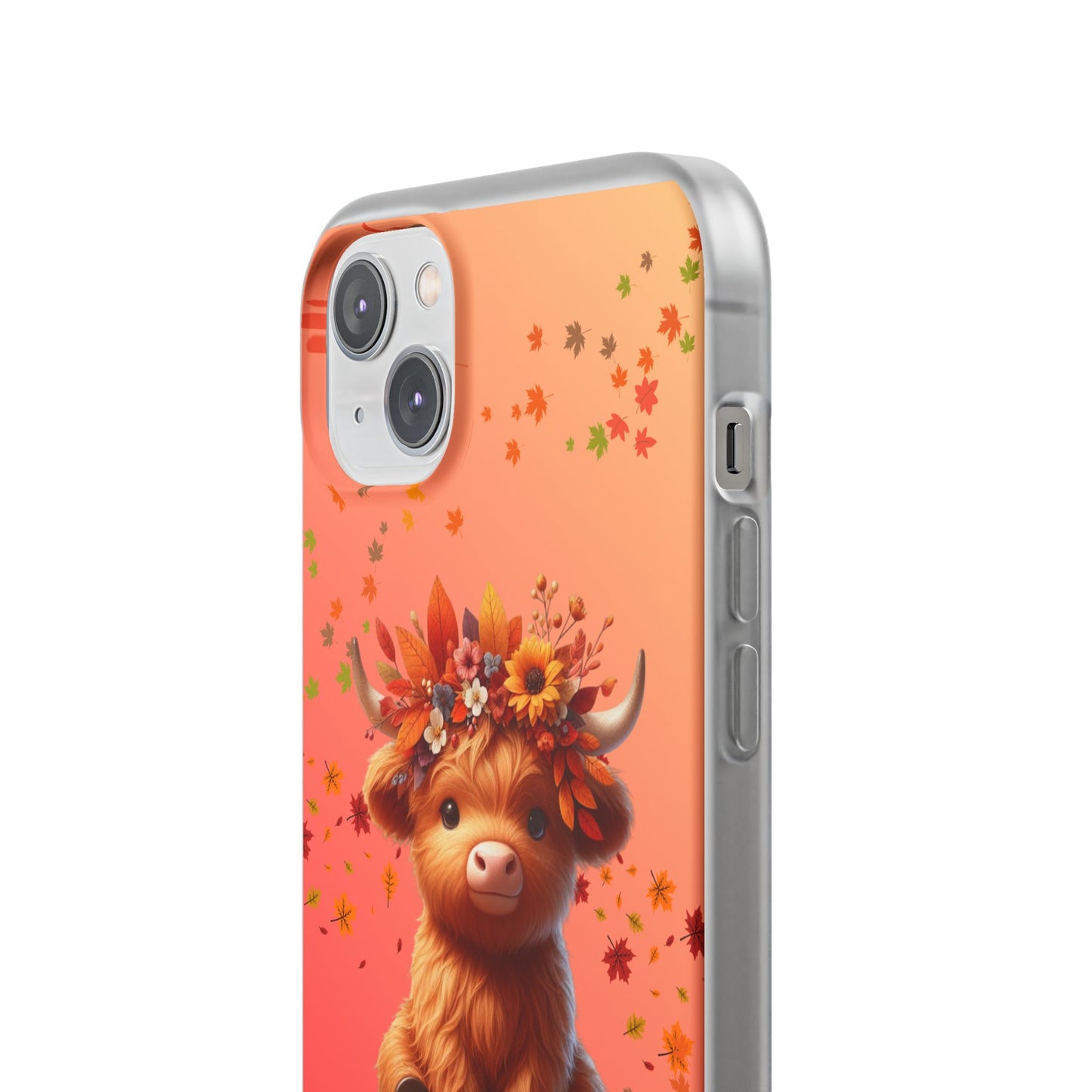 Autumn Cow Flexi Case, Cute Fall Phone Cover, Seasonal Phone Accessory, [...]