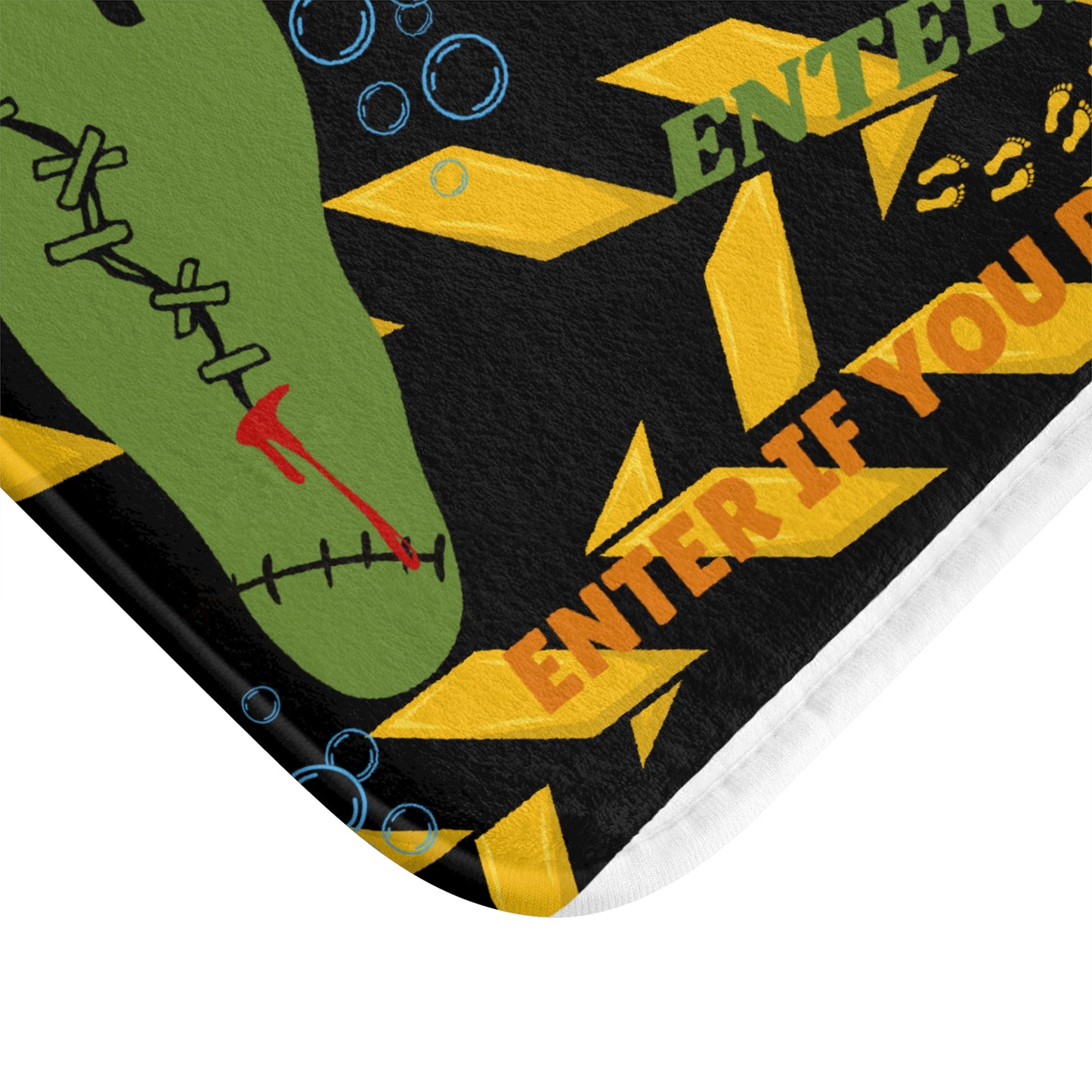 Spooky Zombie Bath Mat, Halloween Decor, Bathroom Accessory