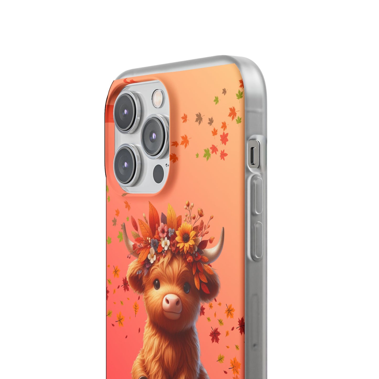 Autumn Cow Flexi Case, Cute Fall Phone Cover, Seasonal Phone Accessory, [...]