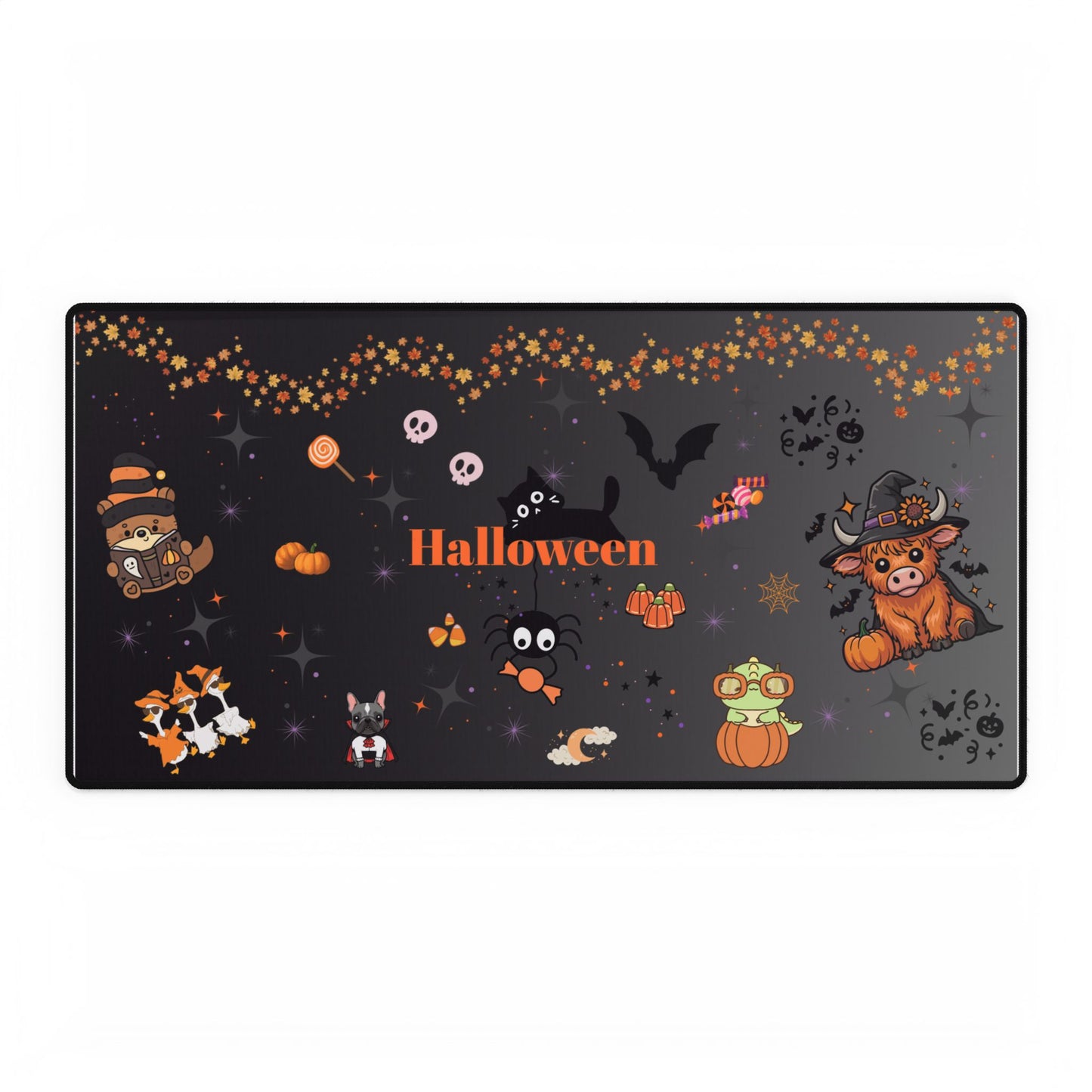 Halloween Themed Desk Mat, Spooky Mouse Pad