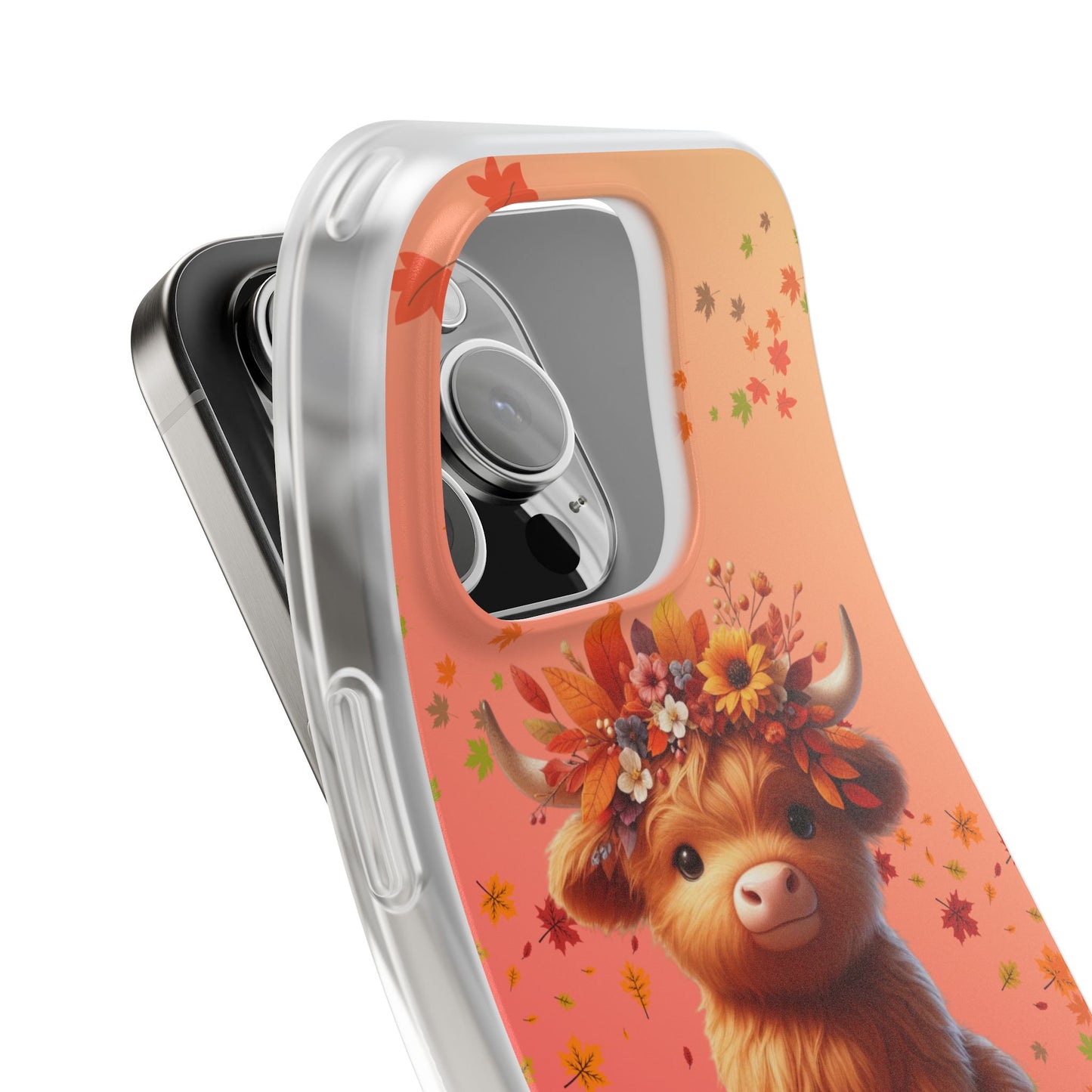 Autumn Cow Flexi Case, Cute Fall Phone Cover, Seasonal Phone Accessory, [...]