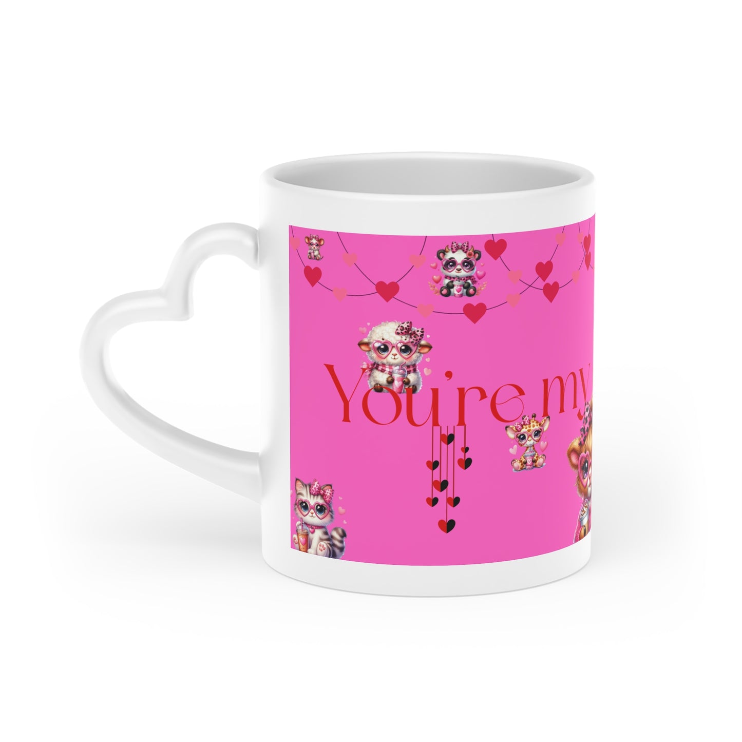 Heart-Shaped Mug, Cute valentine's mug