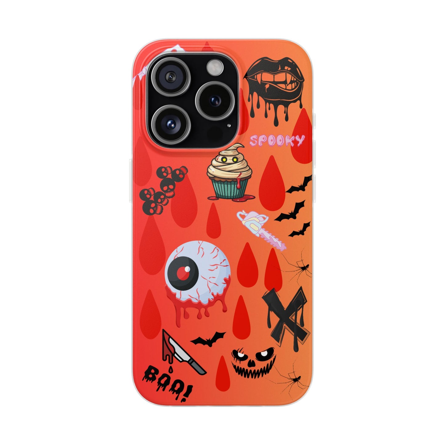Spooky Flexi Cases for Halloween Lovers, Halloween Phone Case, Horror Phone Cover, Cute Creepy Case, Halloween Gifts