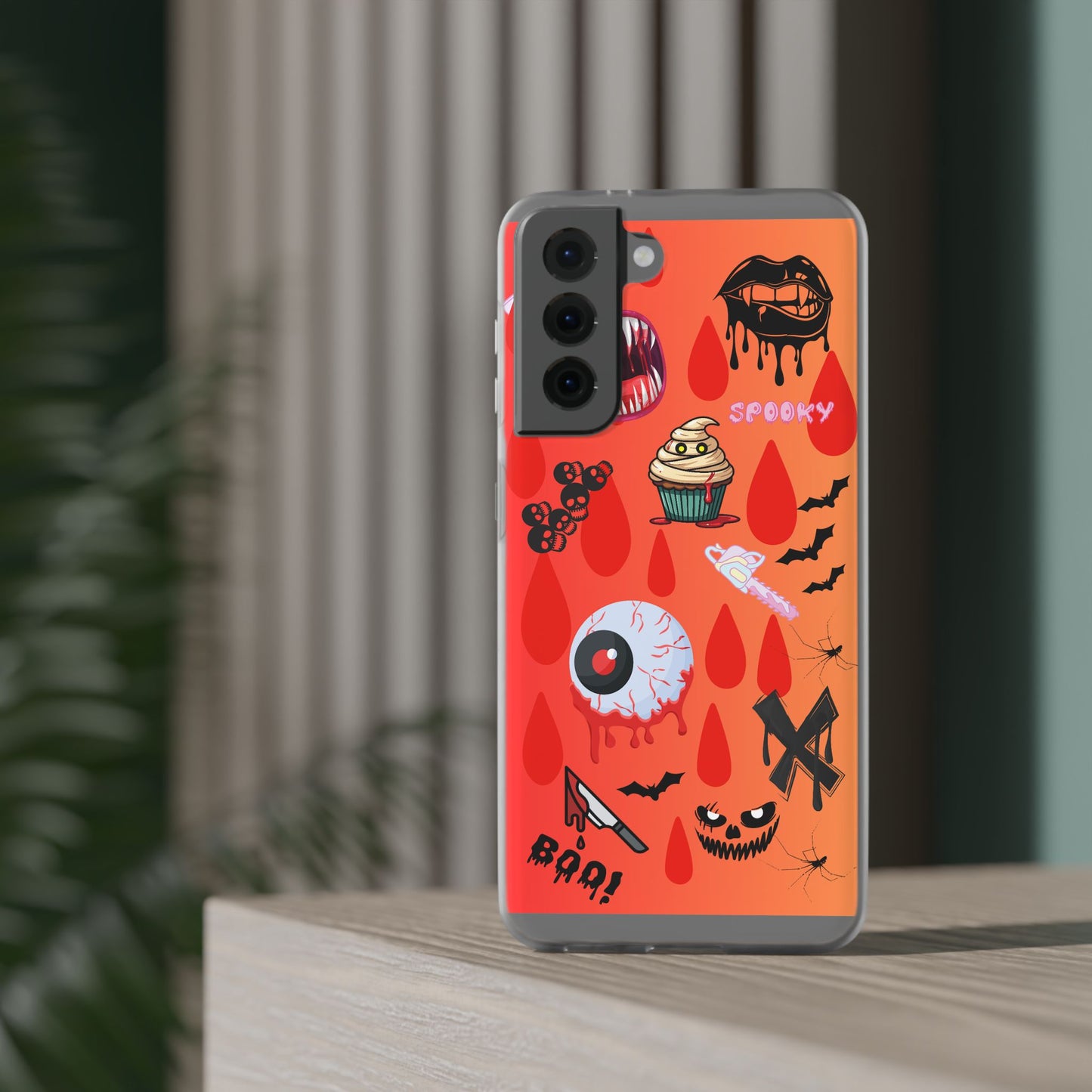 Spooky Flexi Cases for Halloween Lovers, Halloween Phone Case, Horror Phone Cover, Cute Creepy Case, Halloween Gifts