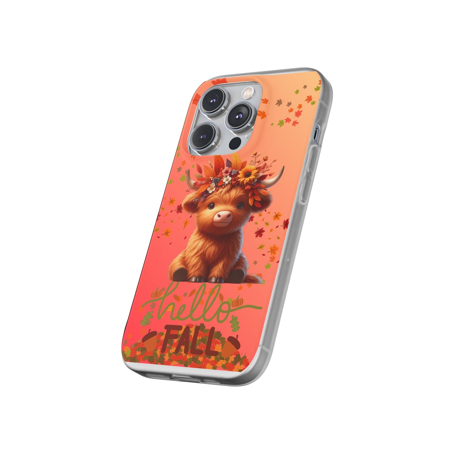 Autumn Cow Flexi Case, Cute Fall Phone Cover, Seasonal Phone Accessory, [...]