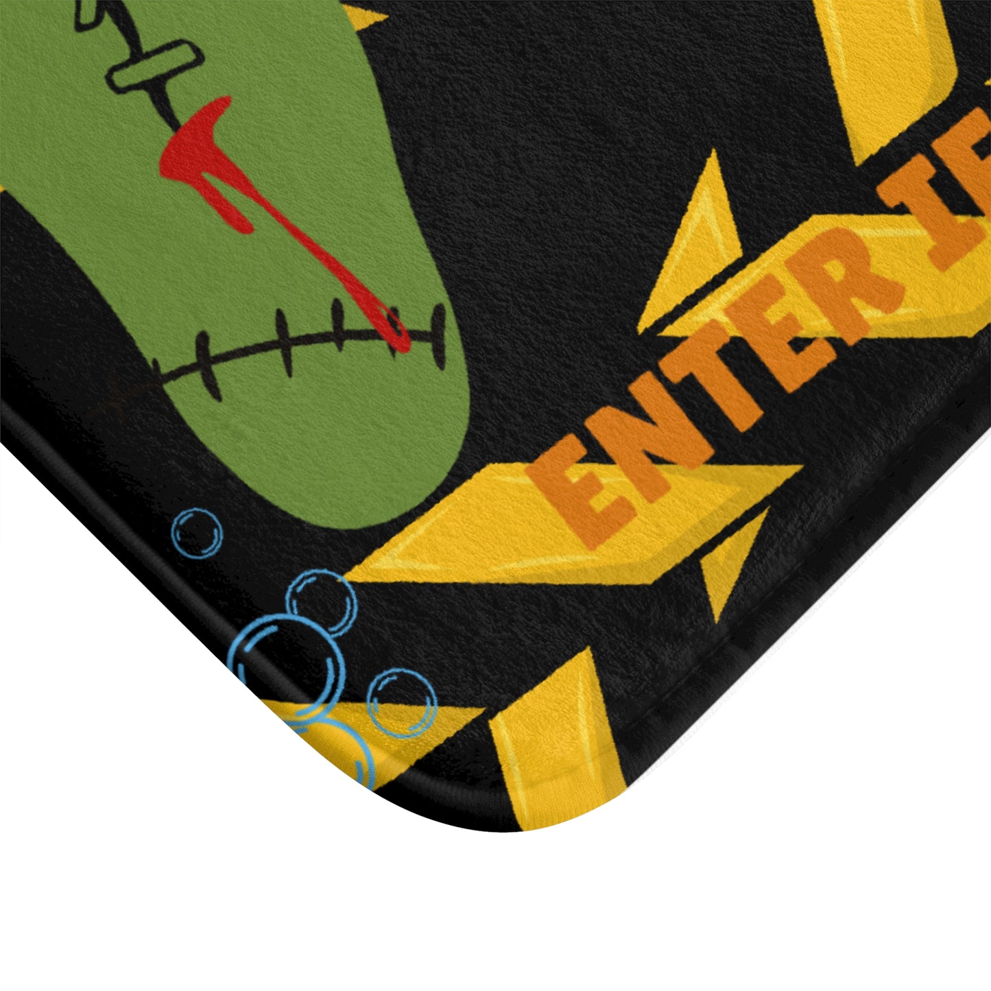 Spooky Zombie Bath Mat, Halloween Decor, Bathroom Accessory